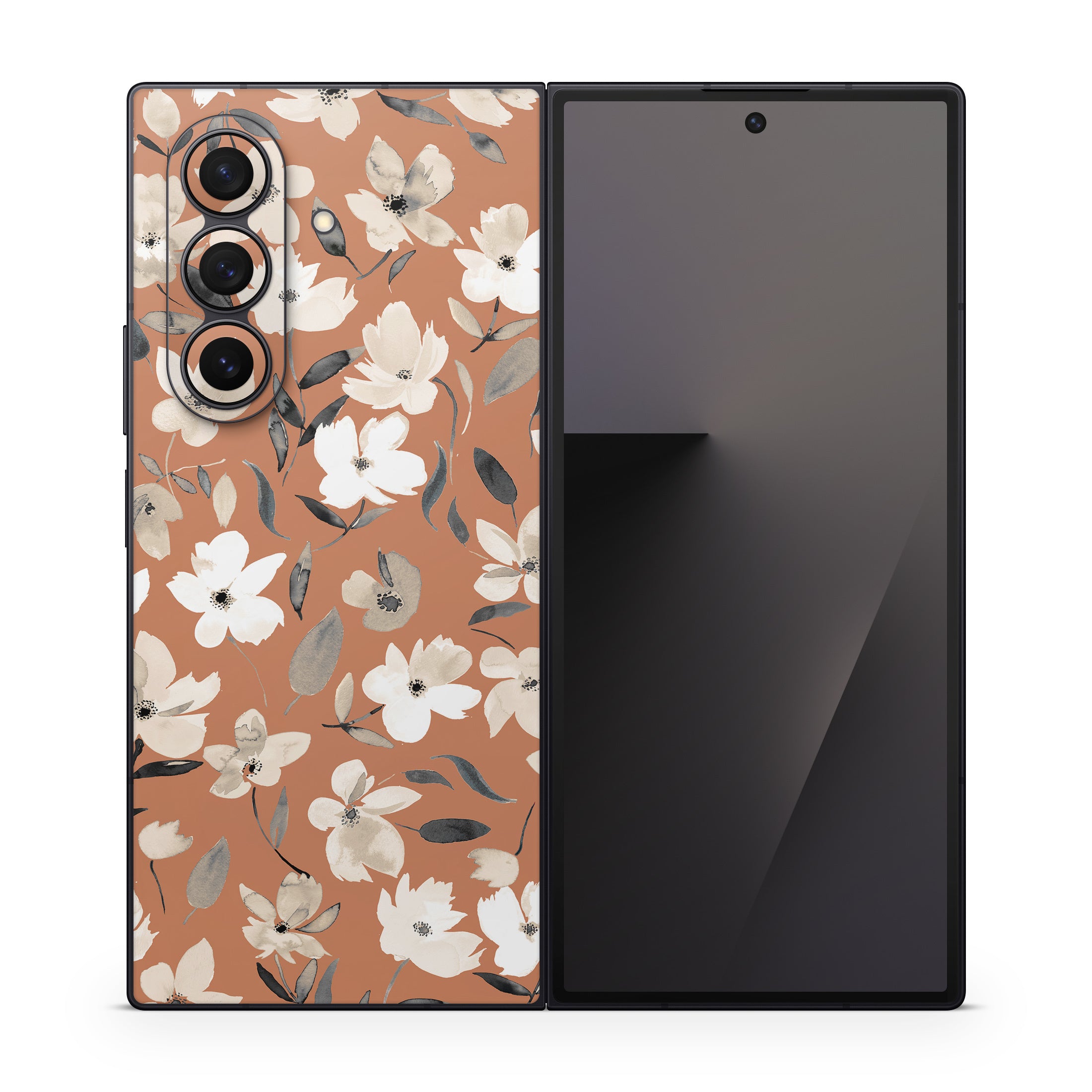 Fresh Flowers Copper - Samsung Galaxy Z Fold7 Skin