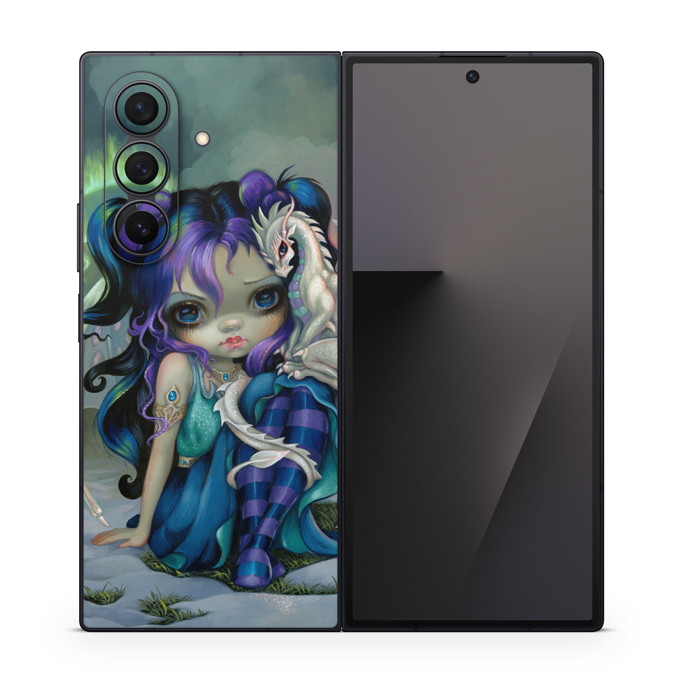 Frost Dragonling - Samsung Galaxy Z Fold7 Skin