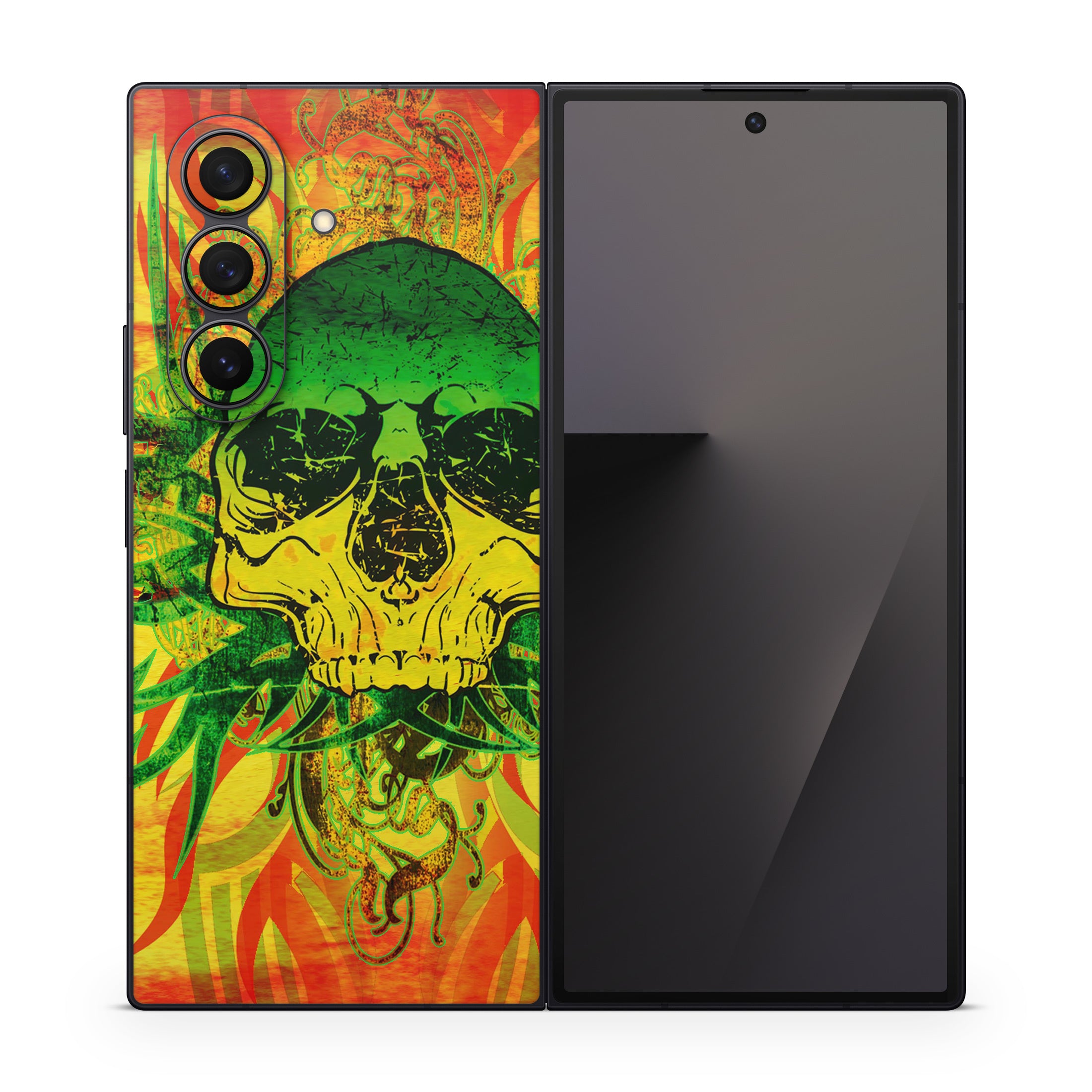 Hot Tribal Skull - Samsung Galaxy Z Fold7 Skin