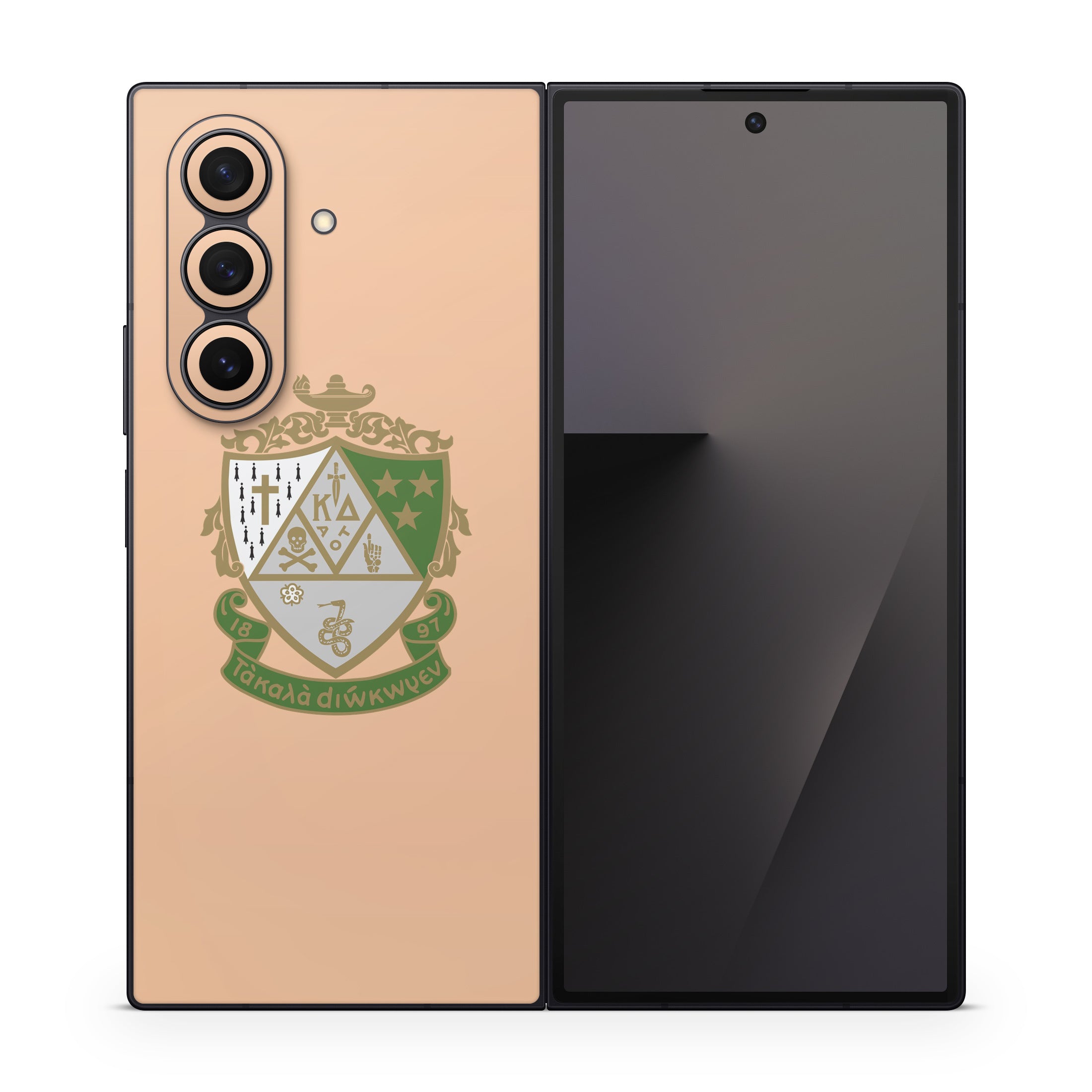 Kappa Delta Crest Empowered Peach - Samsung Galaxy Z Fold7 Skin