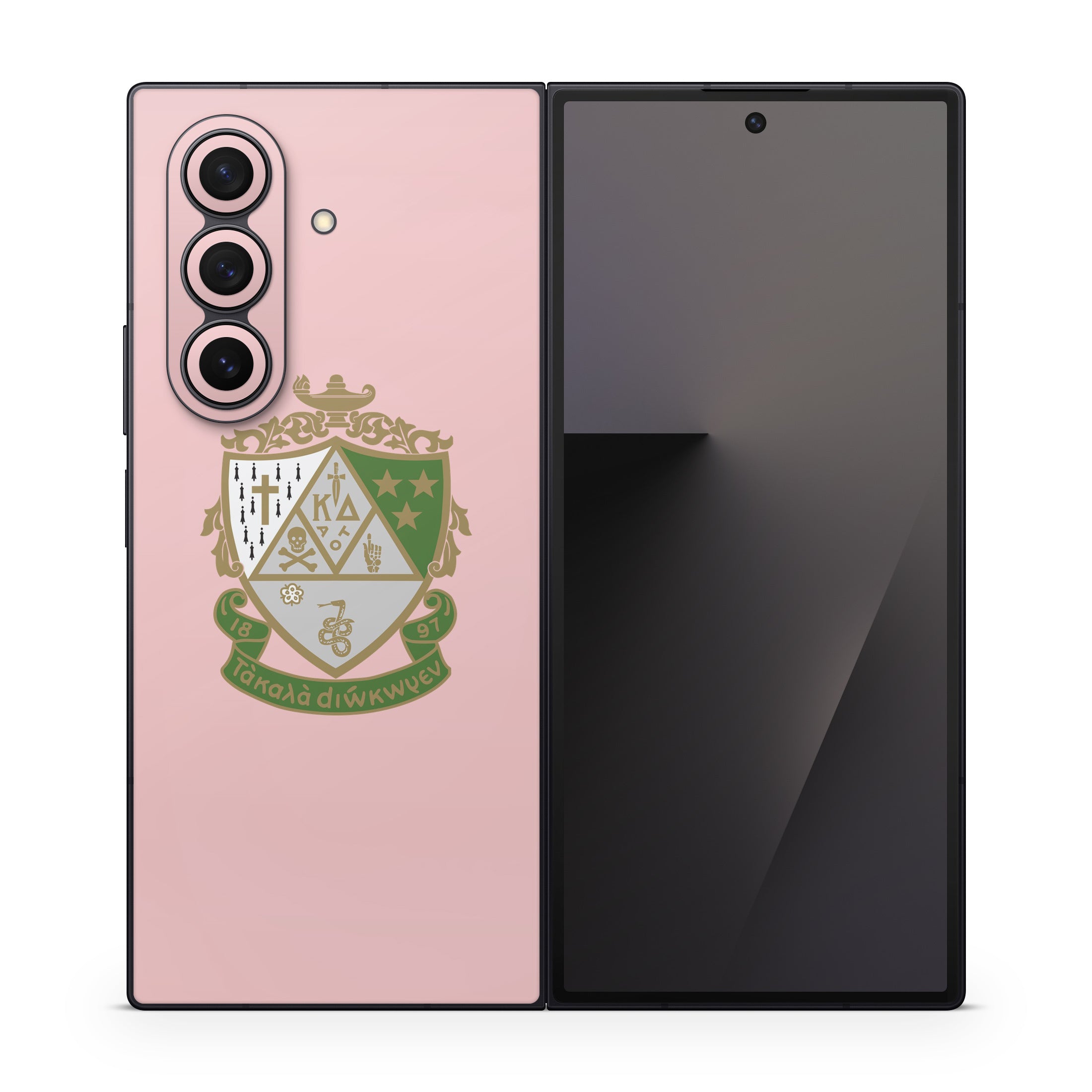Kappa Delta Crest Blush Pink - Samsung Galaxy Z Fold7 Skin