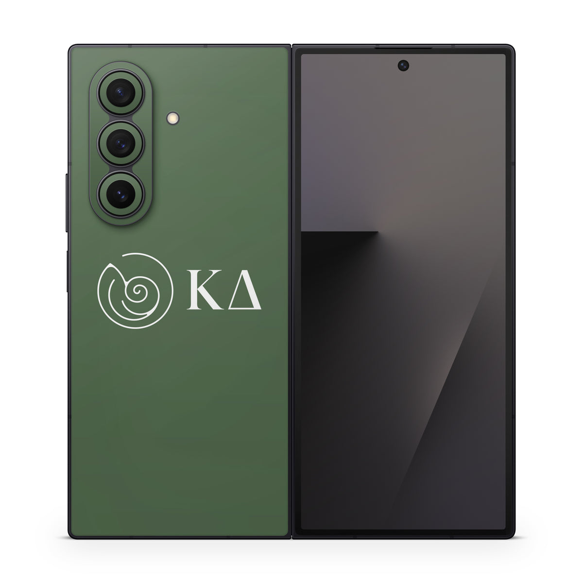 Kappa Delta Greek Letters Dark Olive - Samsung Galaxy Z Fold7 Skin