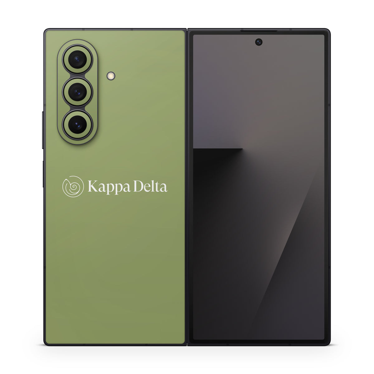 Kappa Delta Secondary Logo KD Olive - Samsung Galaxy Z Fold7 Skin