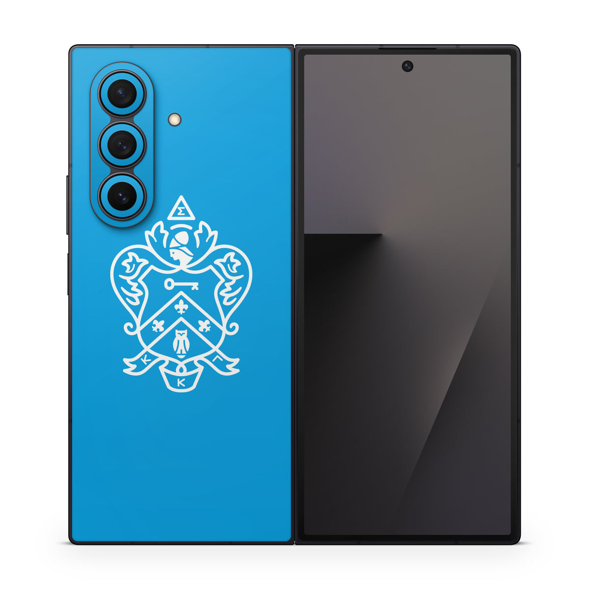 Kappa Kappa Gamma Coat of Arms Gamma Blue - Samsung Galaxy Z Fold7 Skin
