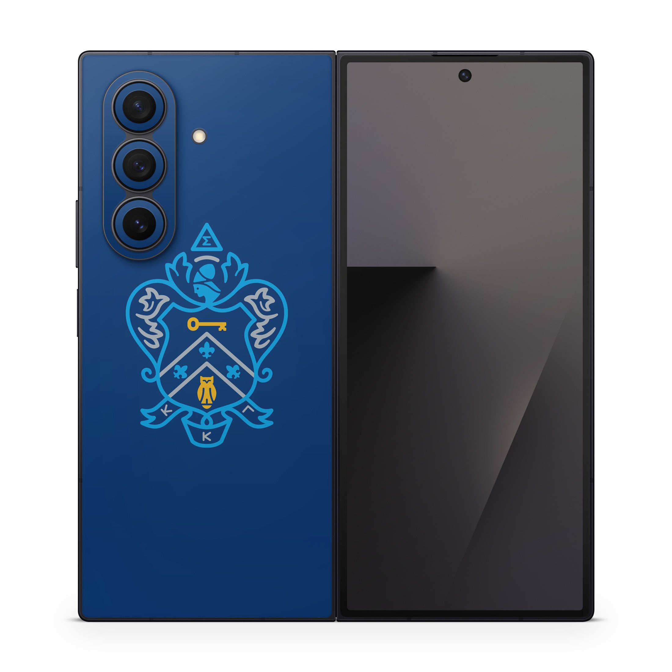 Kappa Kappa Gamma Coat of Arms Kappa Blue - Samsung Galaxy Z Fold7 Skin