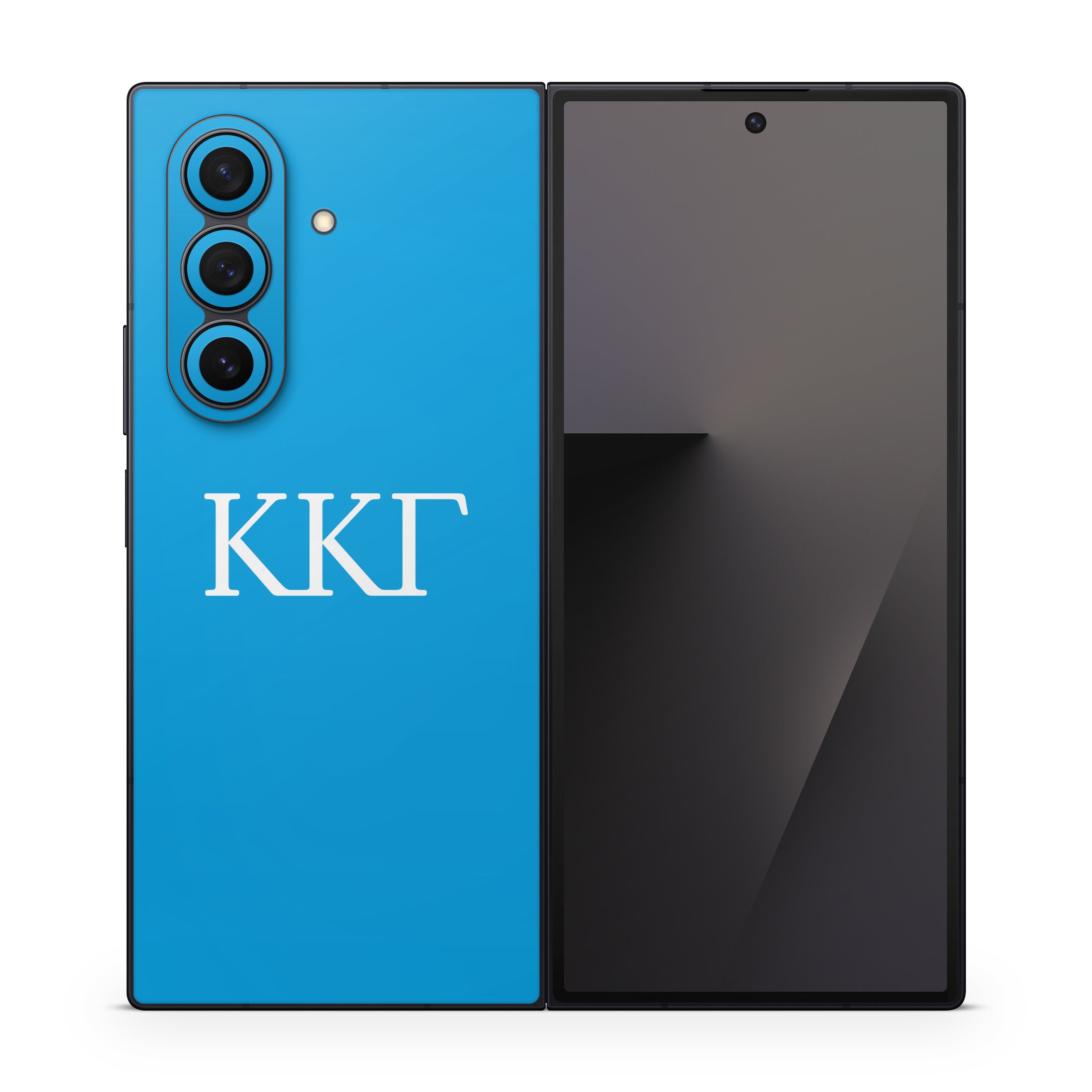 Kappa Kappa Gamma Greek Letters Gamma Blue - Samsung Galaxy Z Fold7 Skin