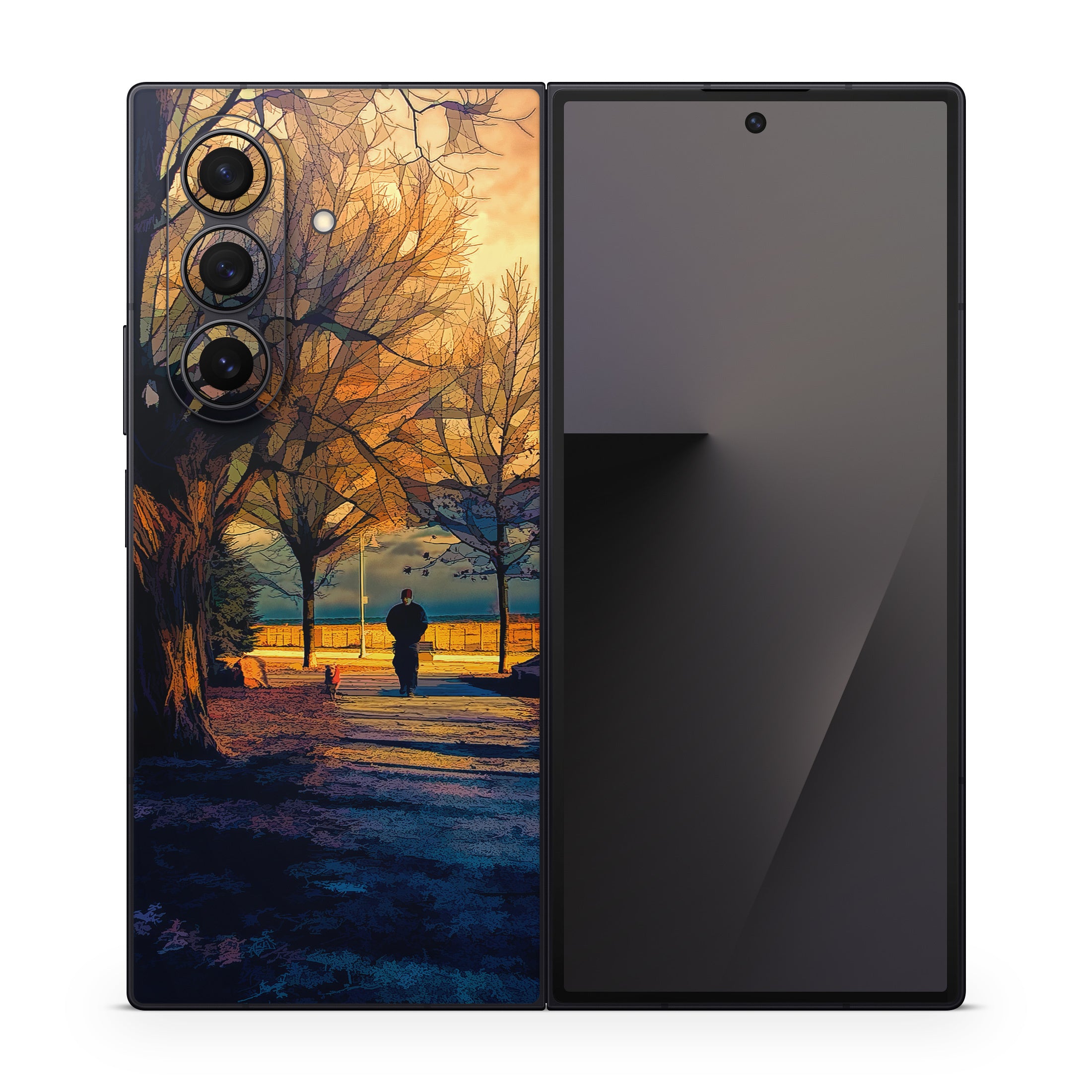 Man and Dog - Samsung Galaxy Z Fold7 Skin