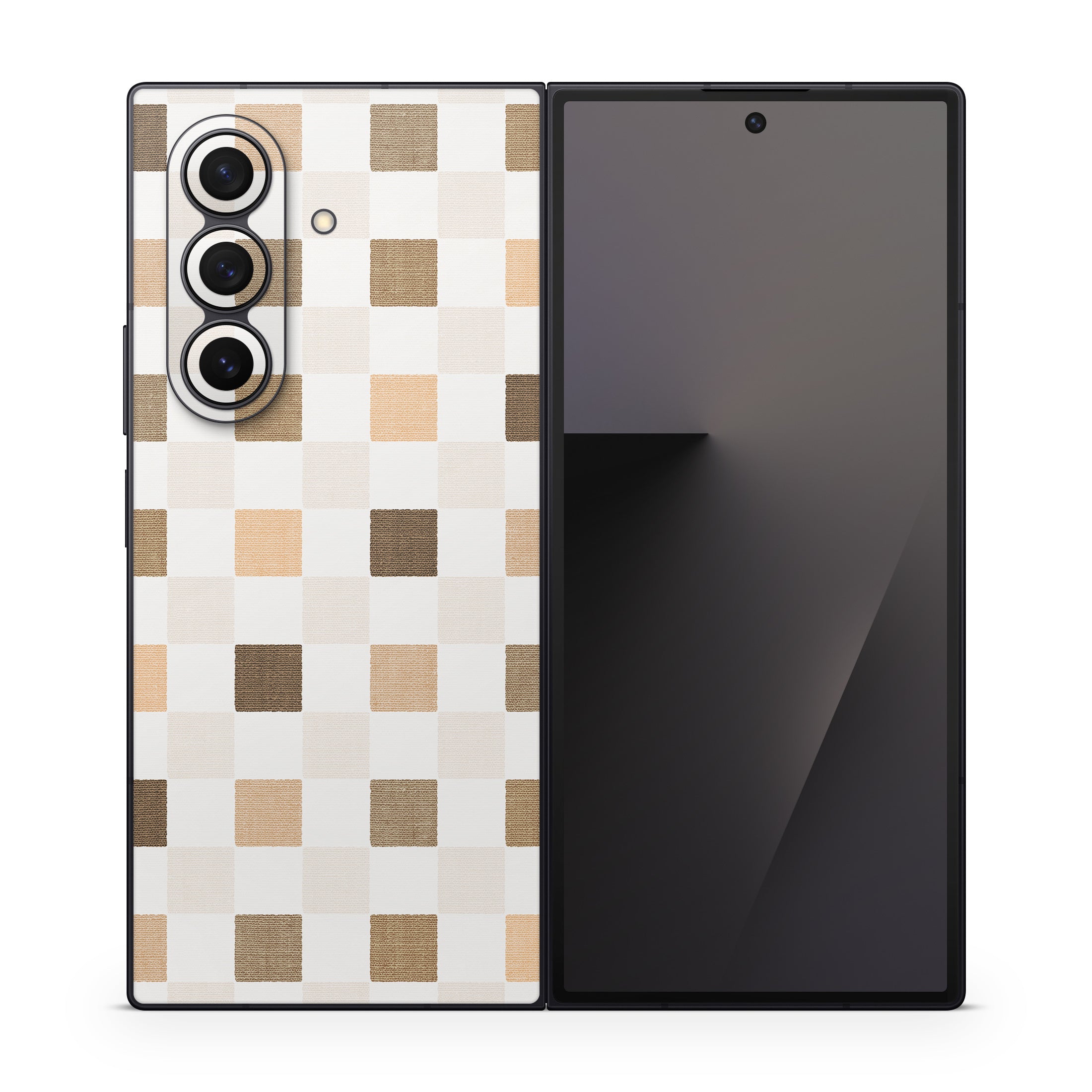 Neutral Checker - Samsung Galaxy Z Fold7 Skin