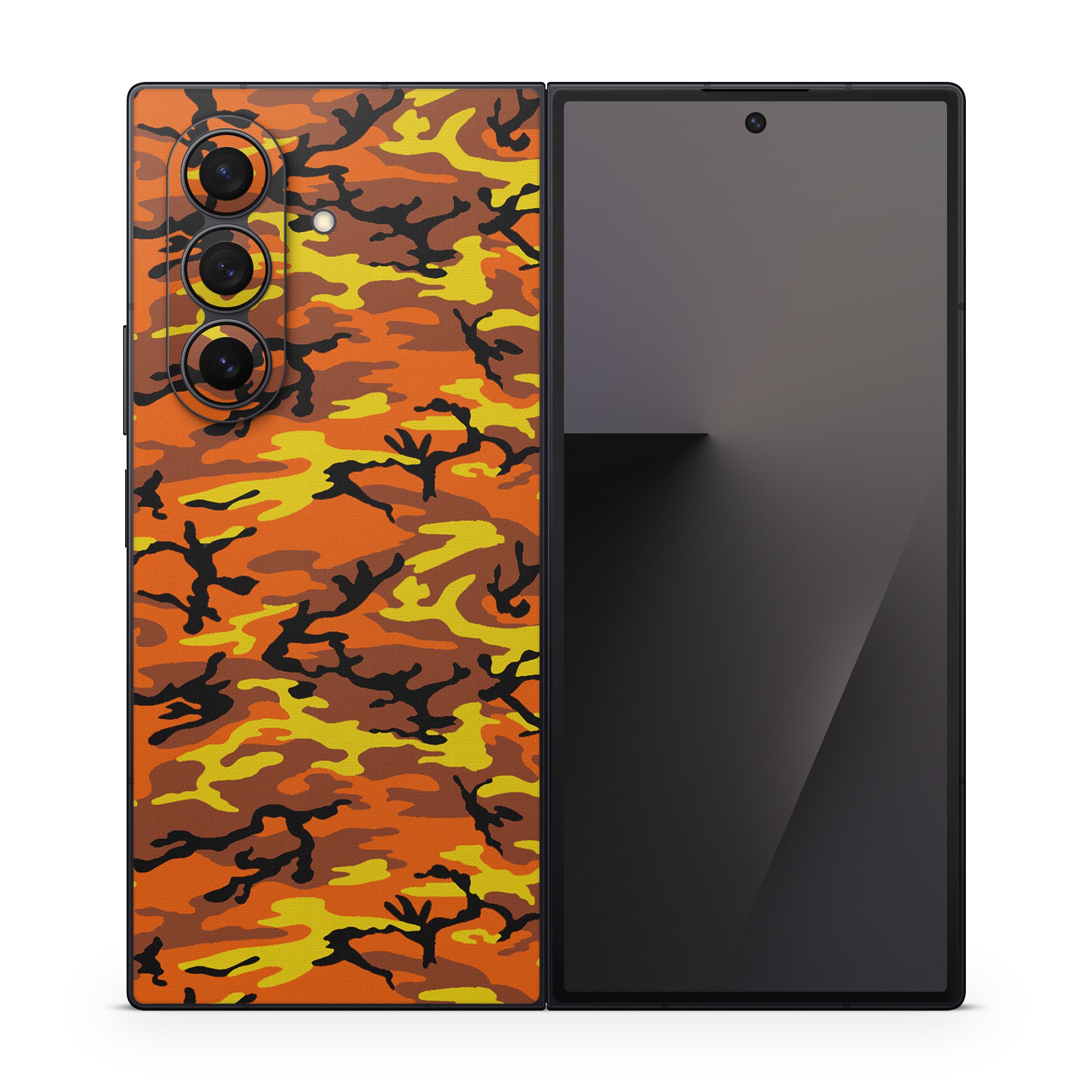 Orange Camo - Samsung Galaxy Z Fold7 Skin