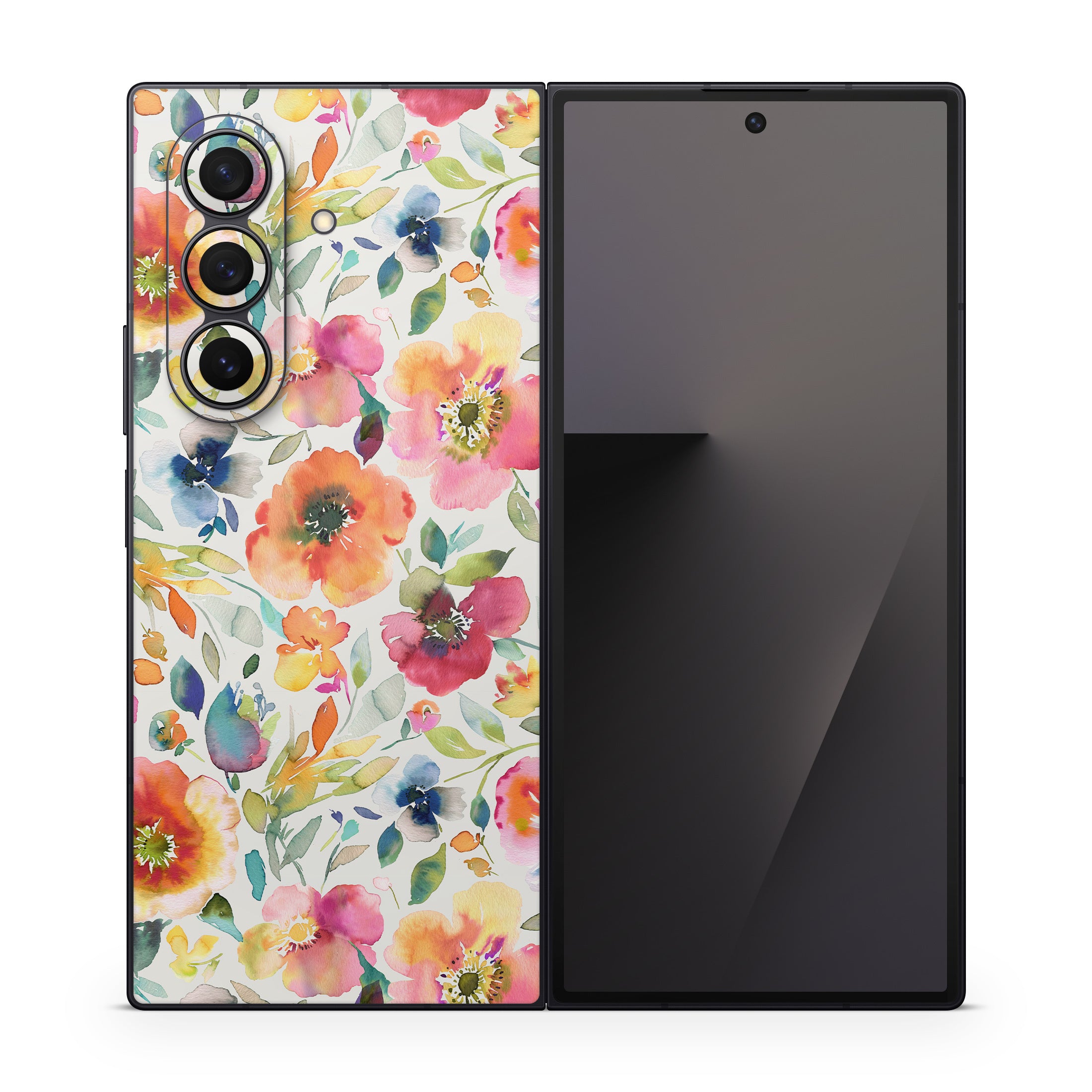 Orange Poppies - Samsung Galaxy Z Fold7 Skin