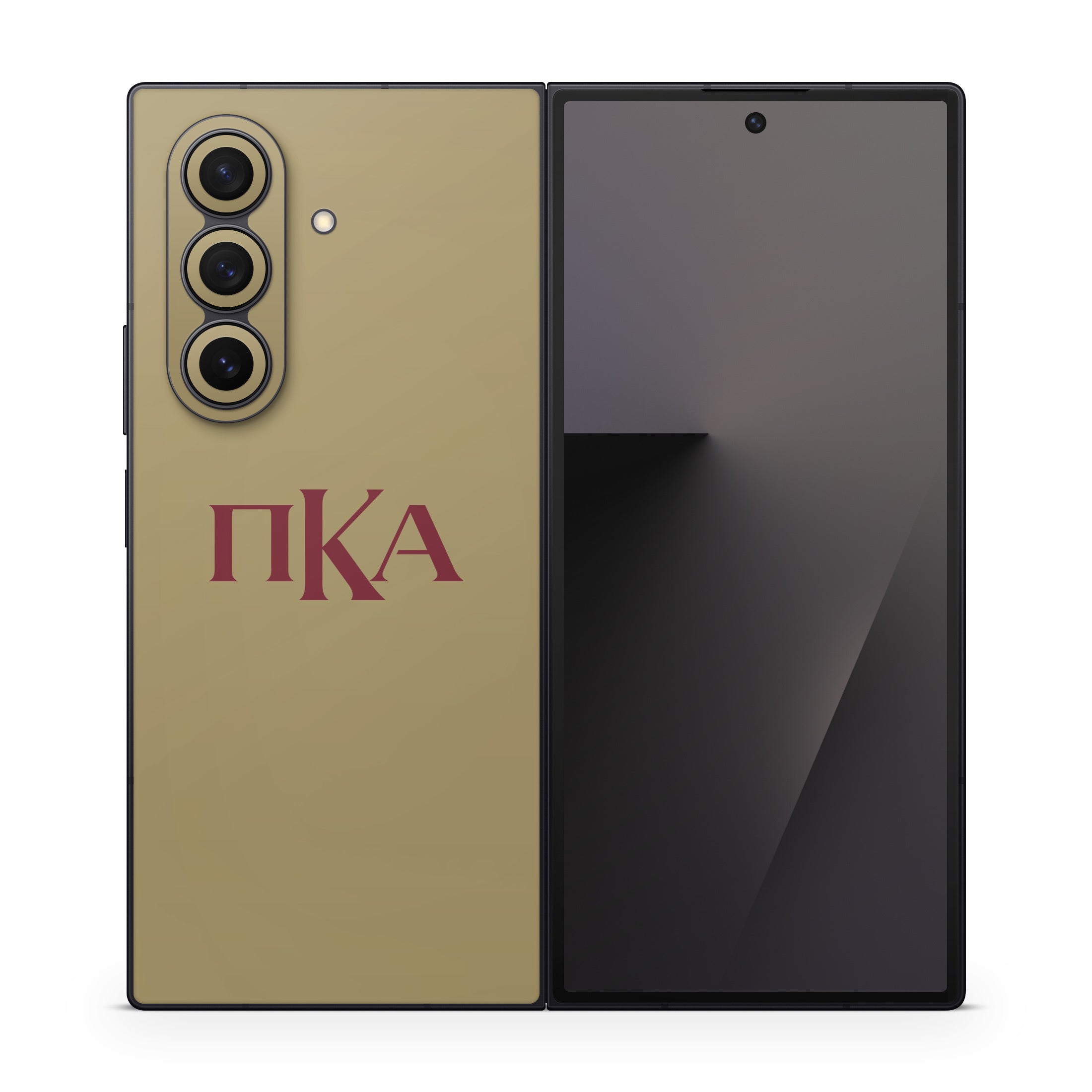 Pi Kappa Alpha Greek Letters Gold - Samsung Galaxy Z Fold7 Skin