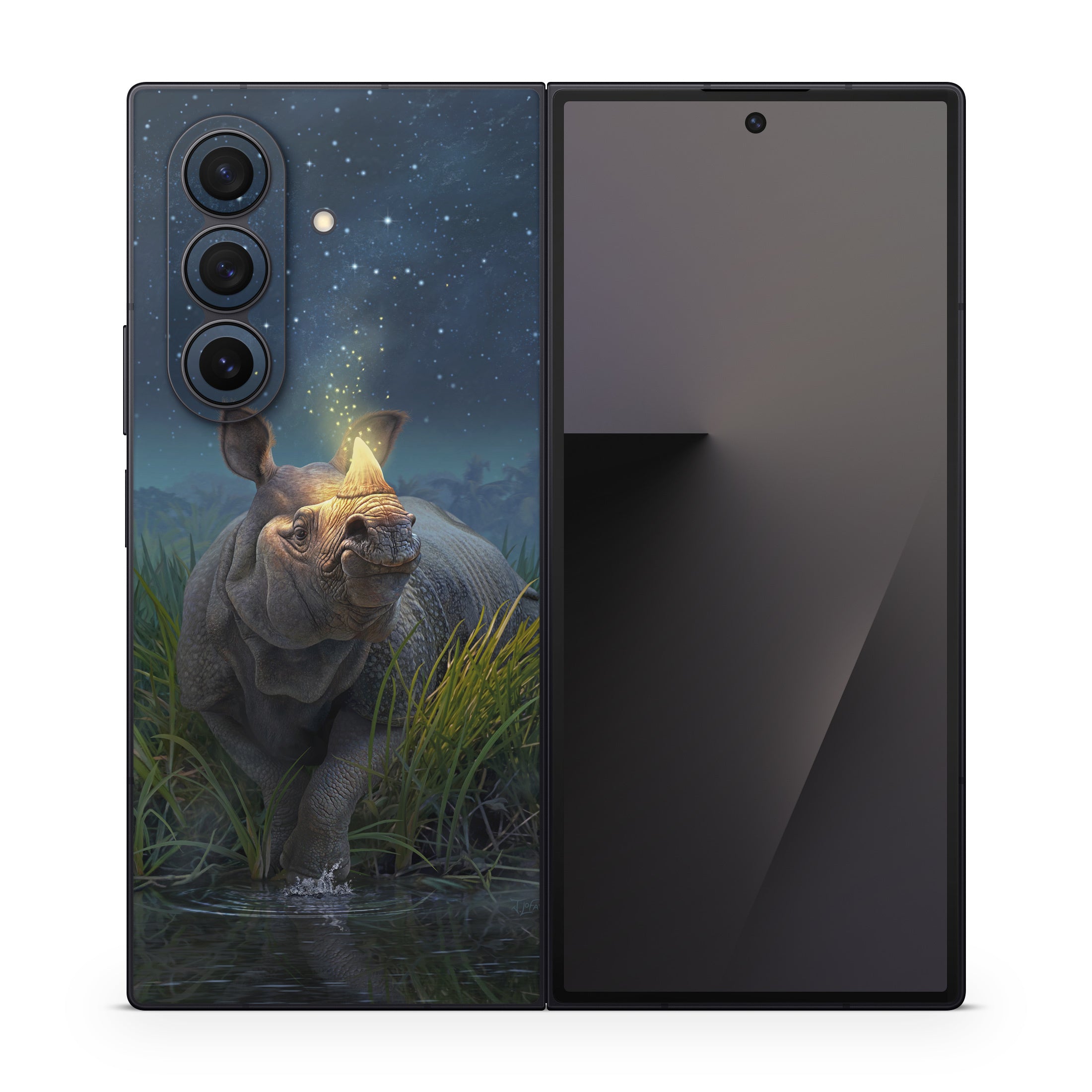 Rhinoceros Unicornis - Samsung Galaxy Z Fold7 Skin