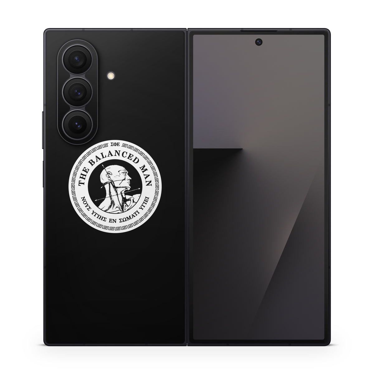 Sigma Phi Epsilon Balanced Man Black - Samsung Galaxy Z Fold7 Skin