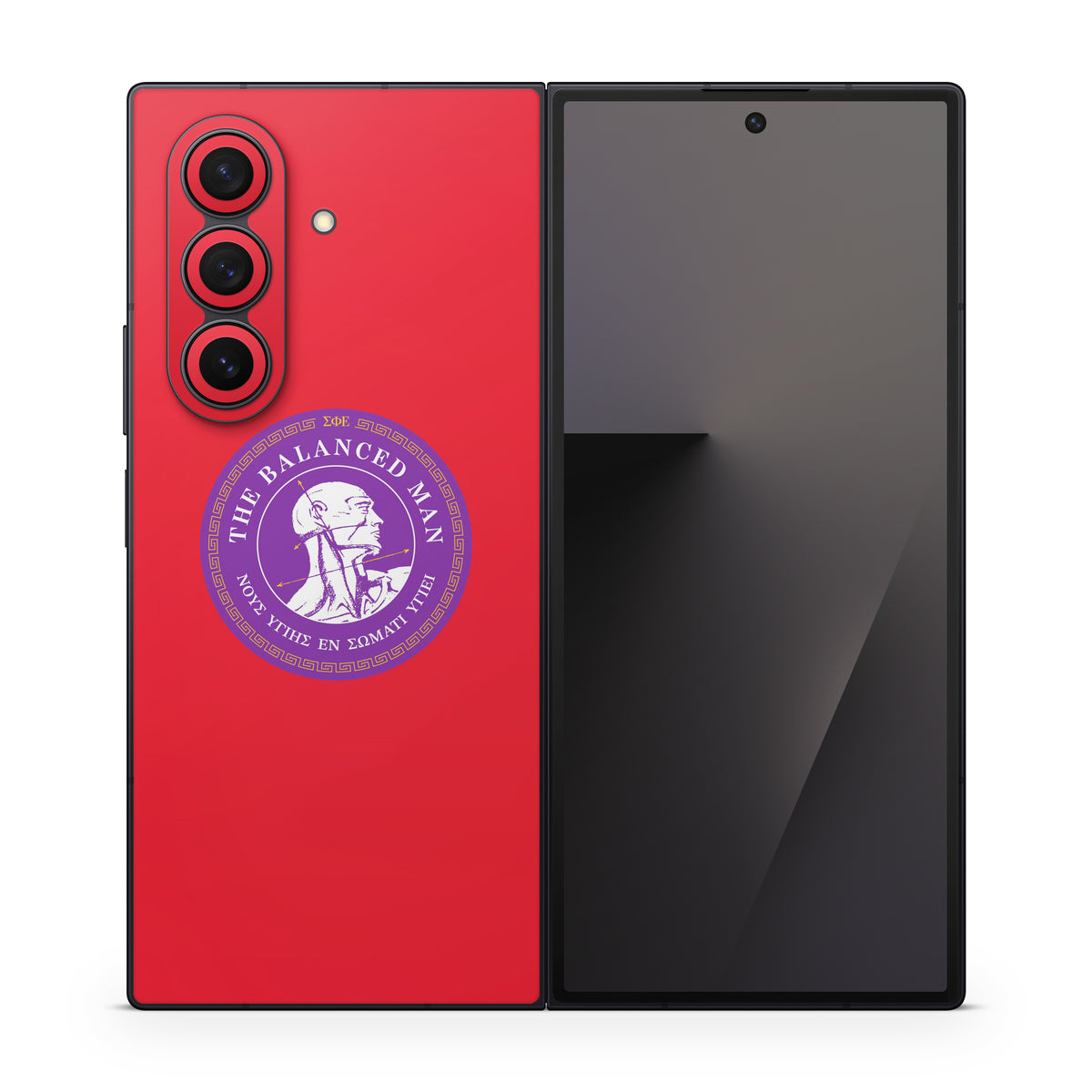 Sigma Phi Epsilon Balanced Man Red - Samsung Galaxy Z Fold7 Skin