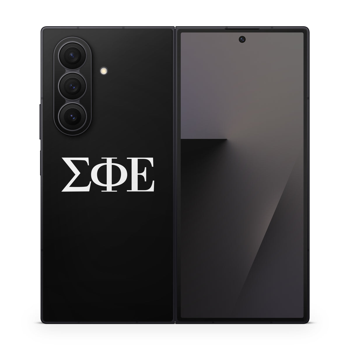 Sigma Phi Epsilon Greek Letters Black - Samsung Galaxy Z Fold7 Skin