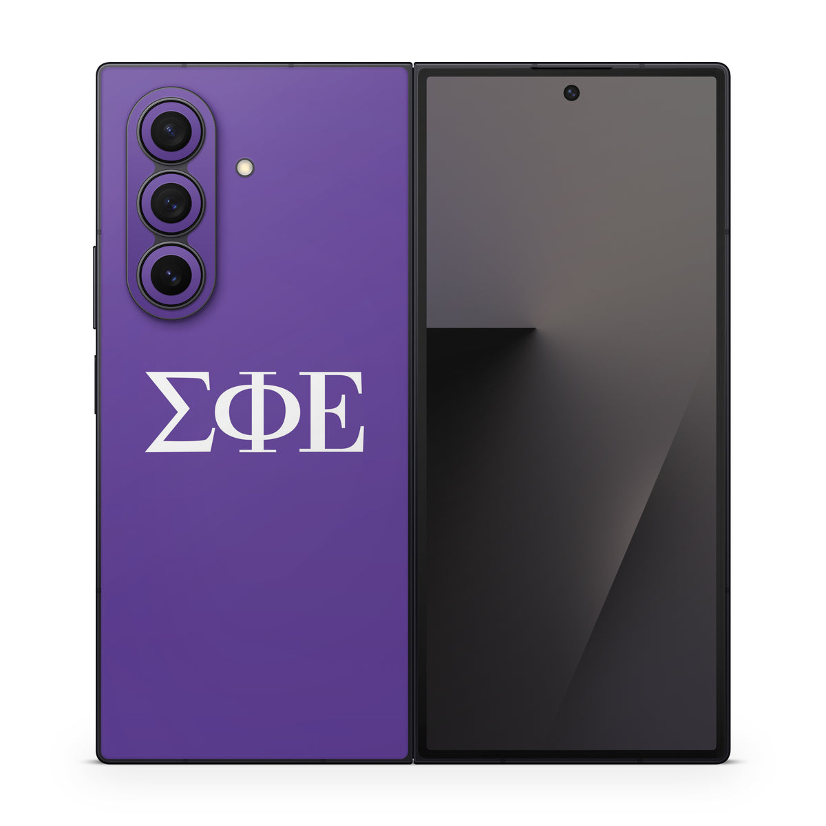 Sigma Phi Epsilon Greek Letters Purple - Samsung Galaxy Z Fold7 Skin