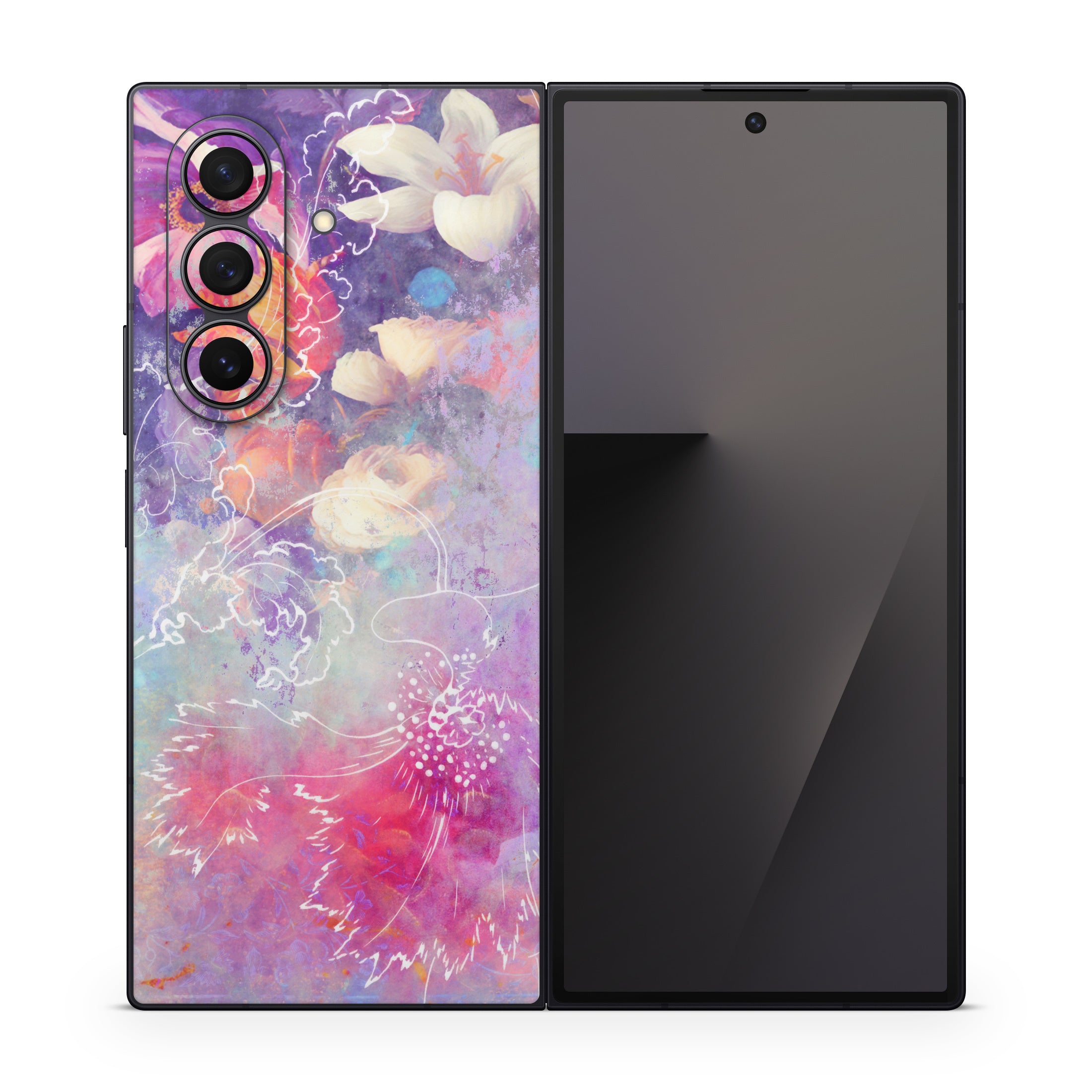 Sketch Flowers Lily - Samsung Galaxy Z Fold7 Skin