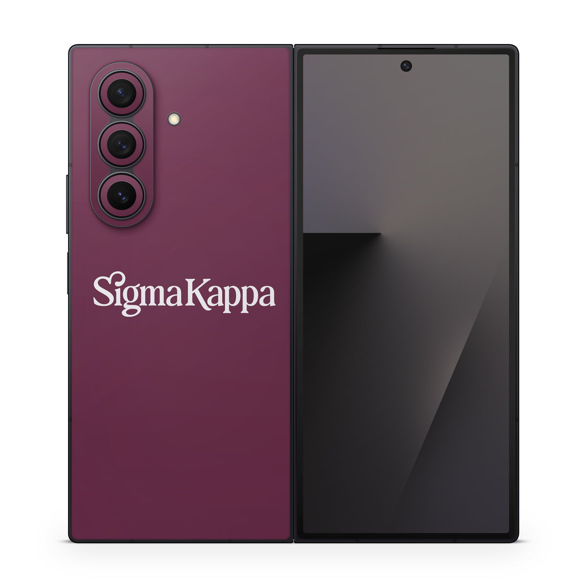 Sigma Kappa Primary Logo Dove Love on Mary Maroon - Samsung Galaxy Z Fold7 Skin