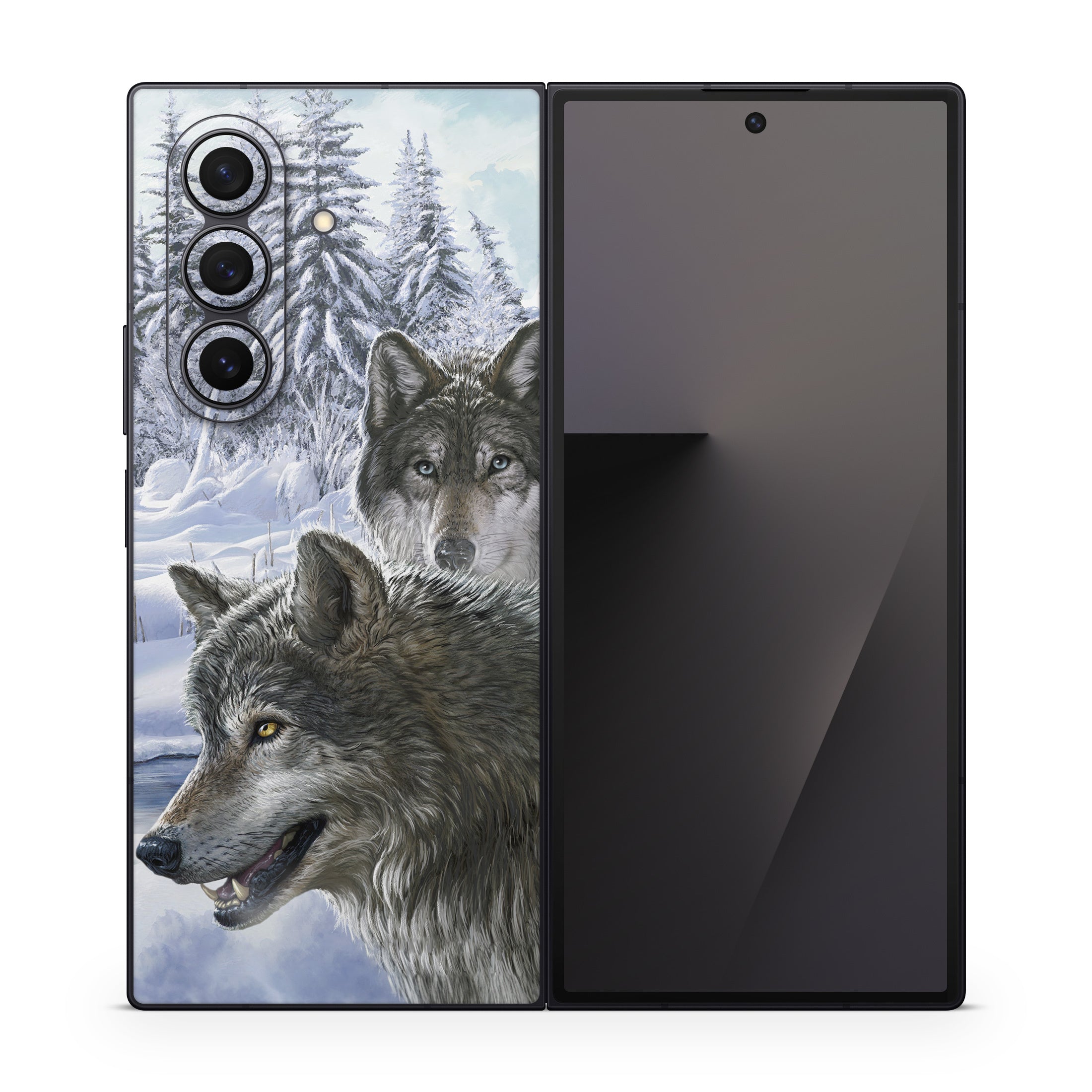 Snow Wolves - Samsung Galaxy Z Fold7 Skin