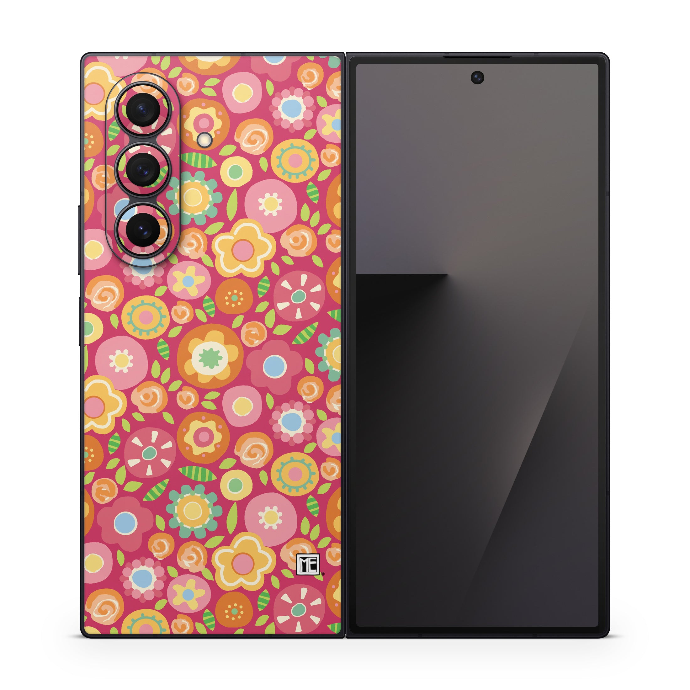Flowers Squished - Samsung Galaxy Z Fold7 Skin