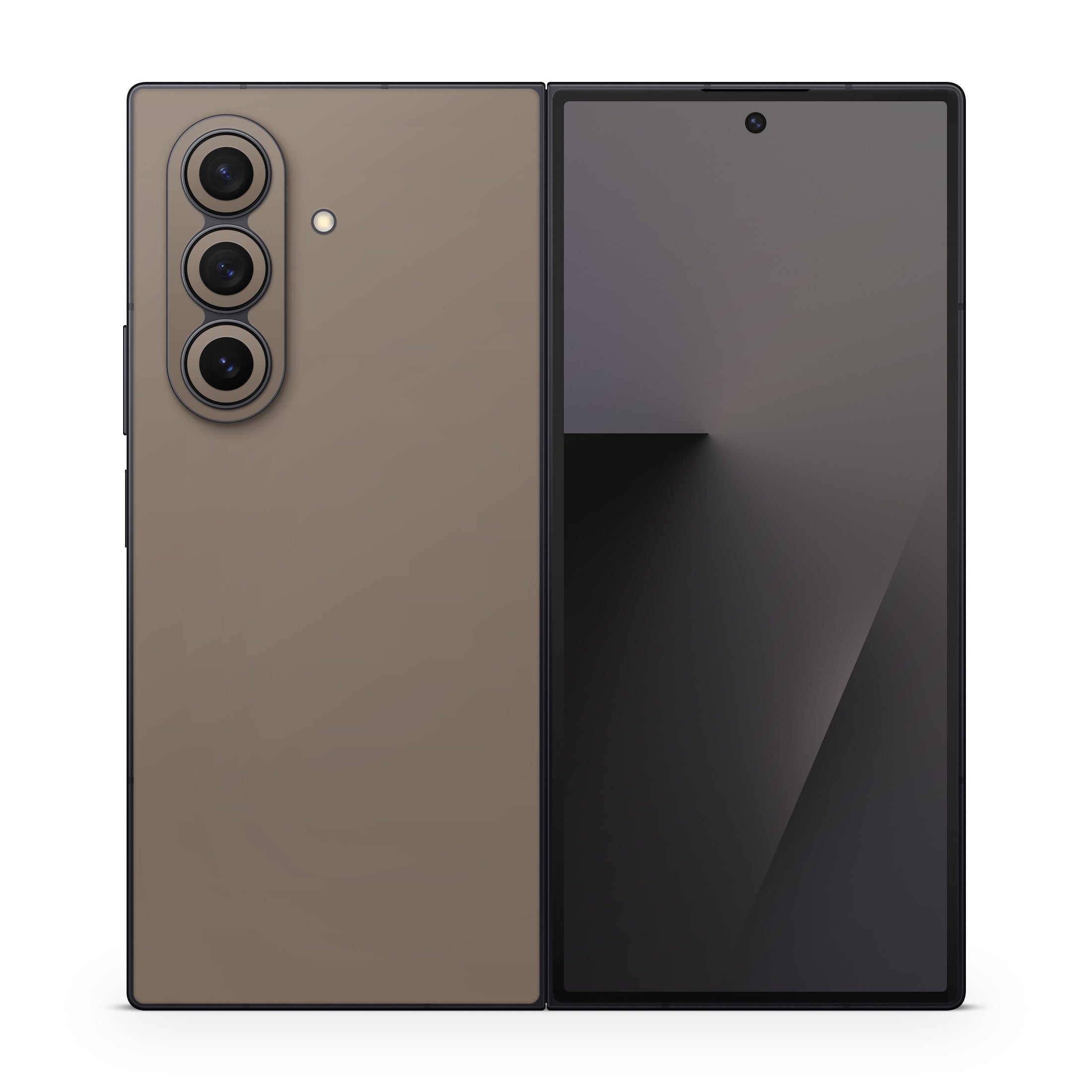 Solid State Flat Dark Earth - Samsung Galaxy Z Fold7 Skin