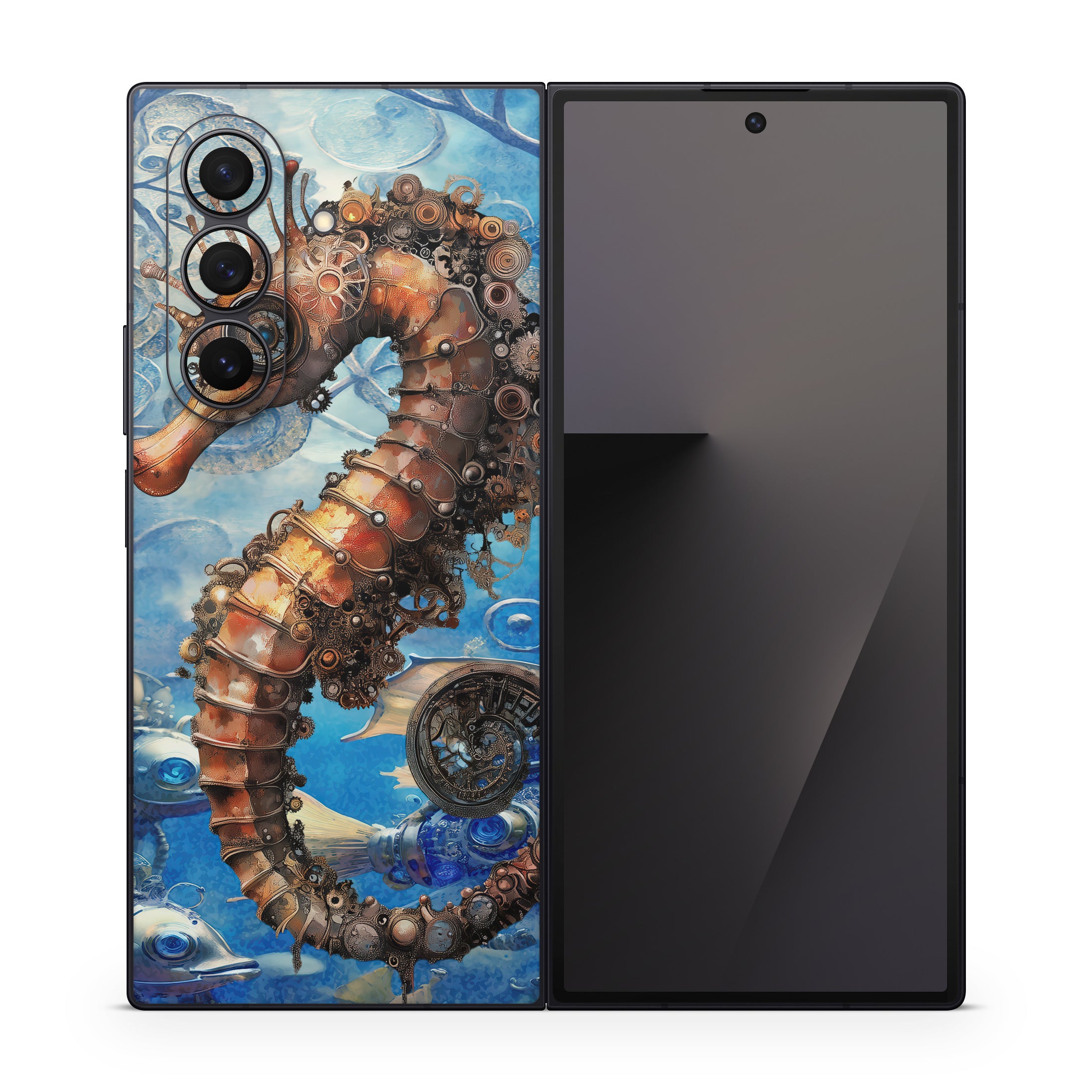 Steampunk Seahorse - Samsung Galaxy Z Fold7 Skin
