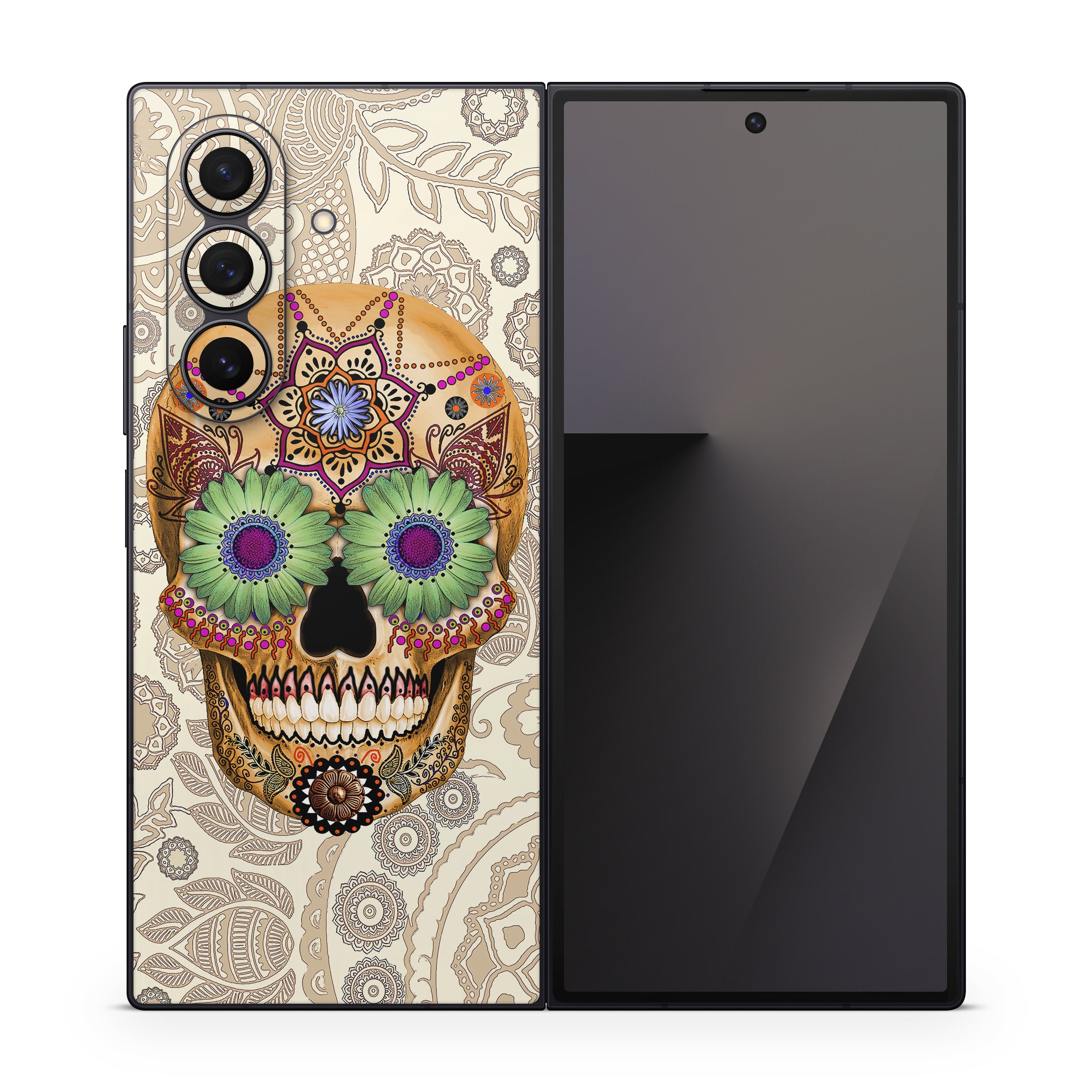 Sugar Skull Bone - Samsung Galaxy Z Fold7 Skin