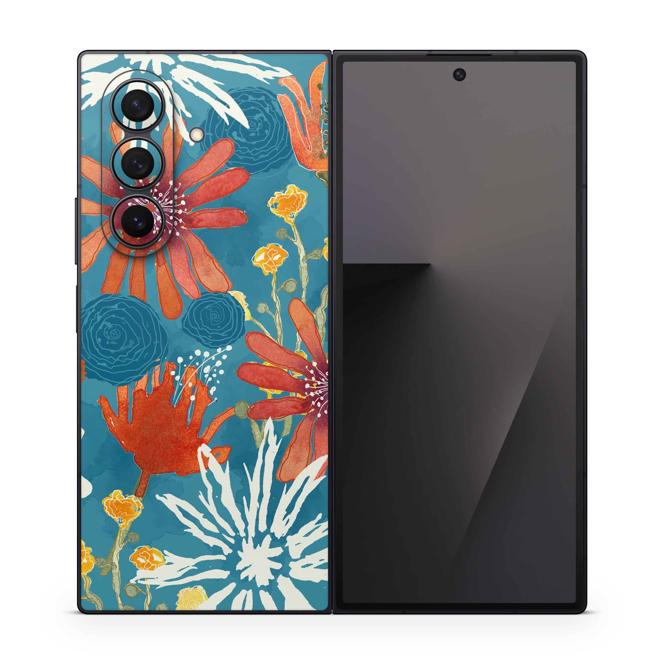 Sunbaked Blooms - Samsung Galaxy Z Fold7 Skin