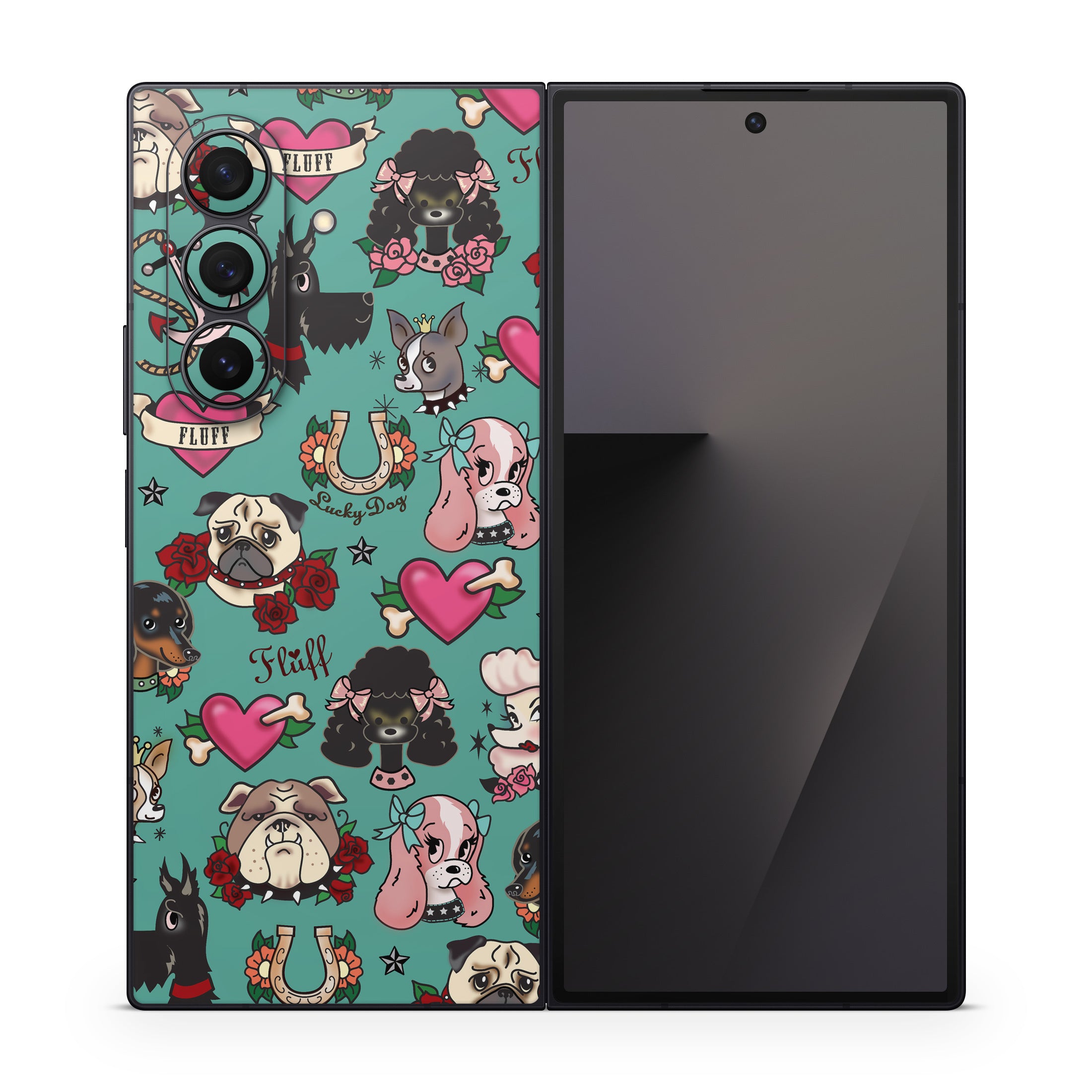Tattoo Dogs - Samsung Galaxy Z Fold7 Skin