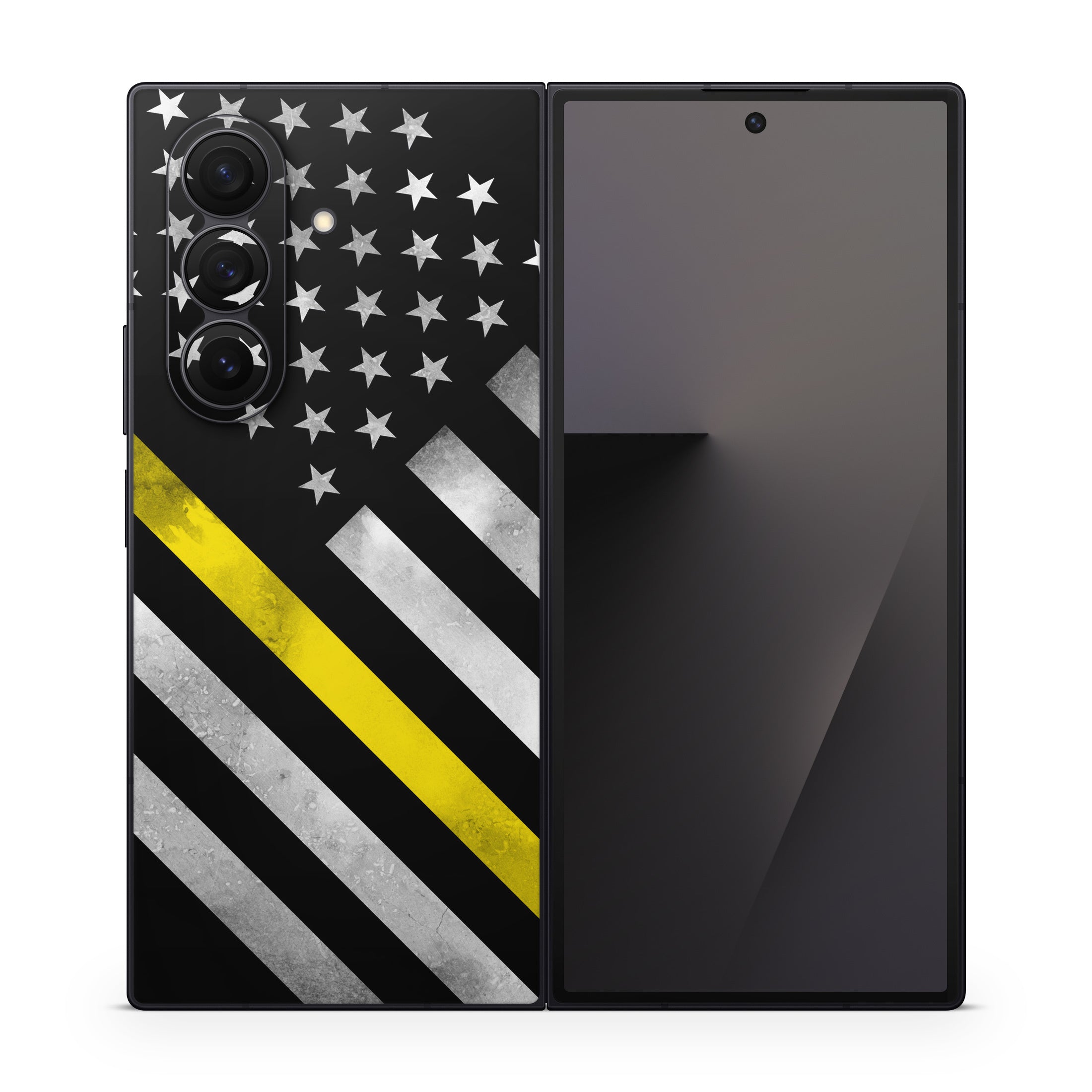 Thin Yellow Line Hero - Samsung Galaxy Z Fold7 Skin