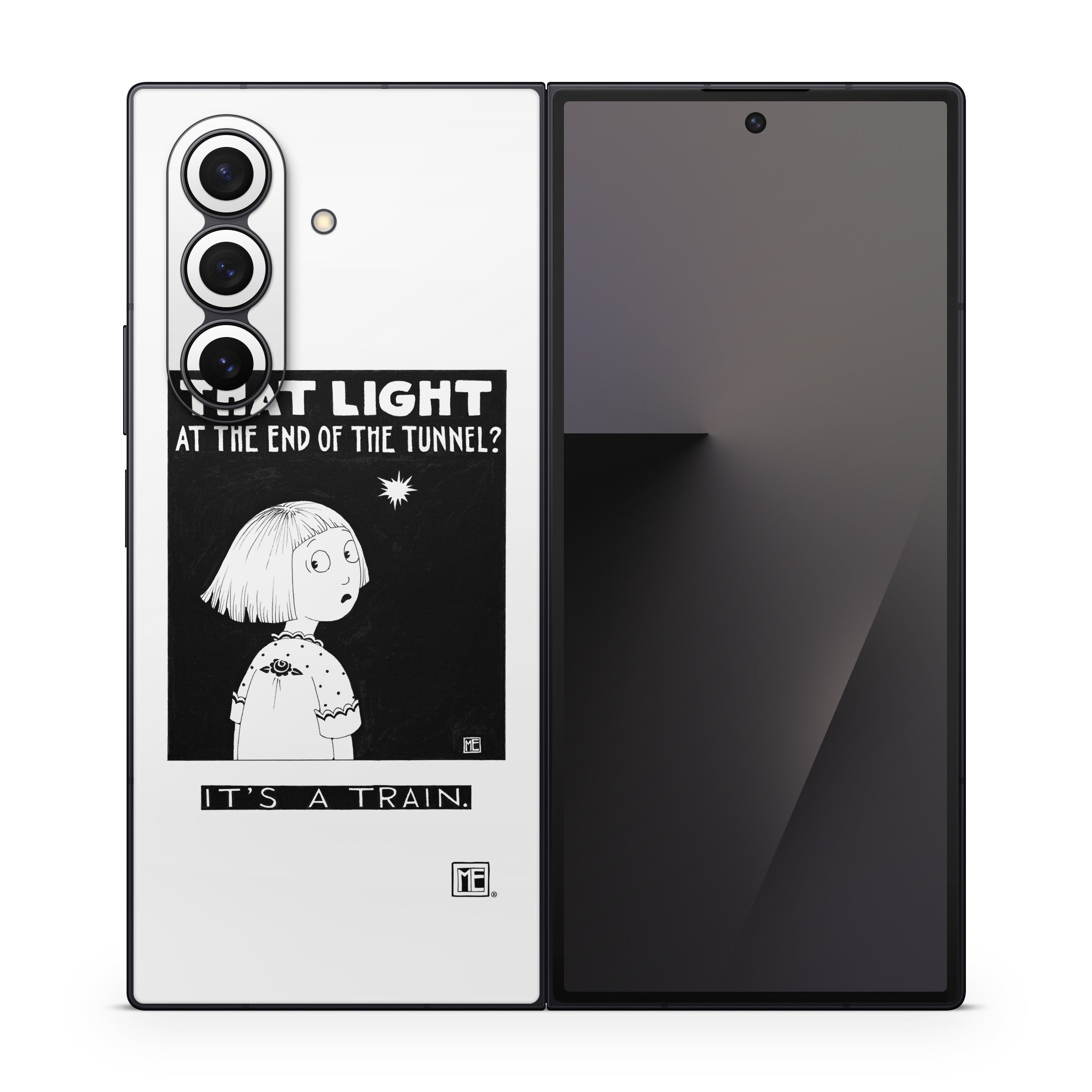 Train Tunnel - Samsung Galaxy Z Fold7 Skin