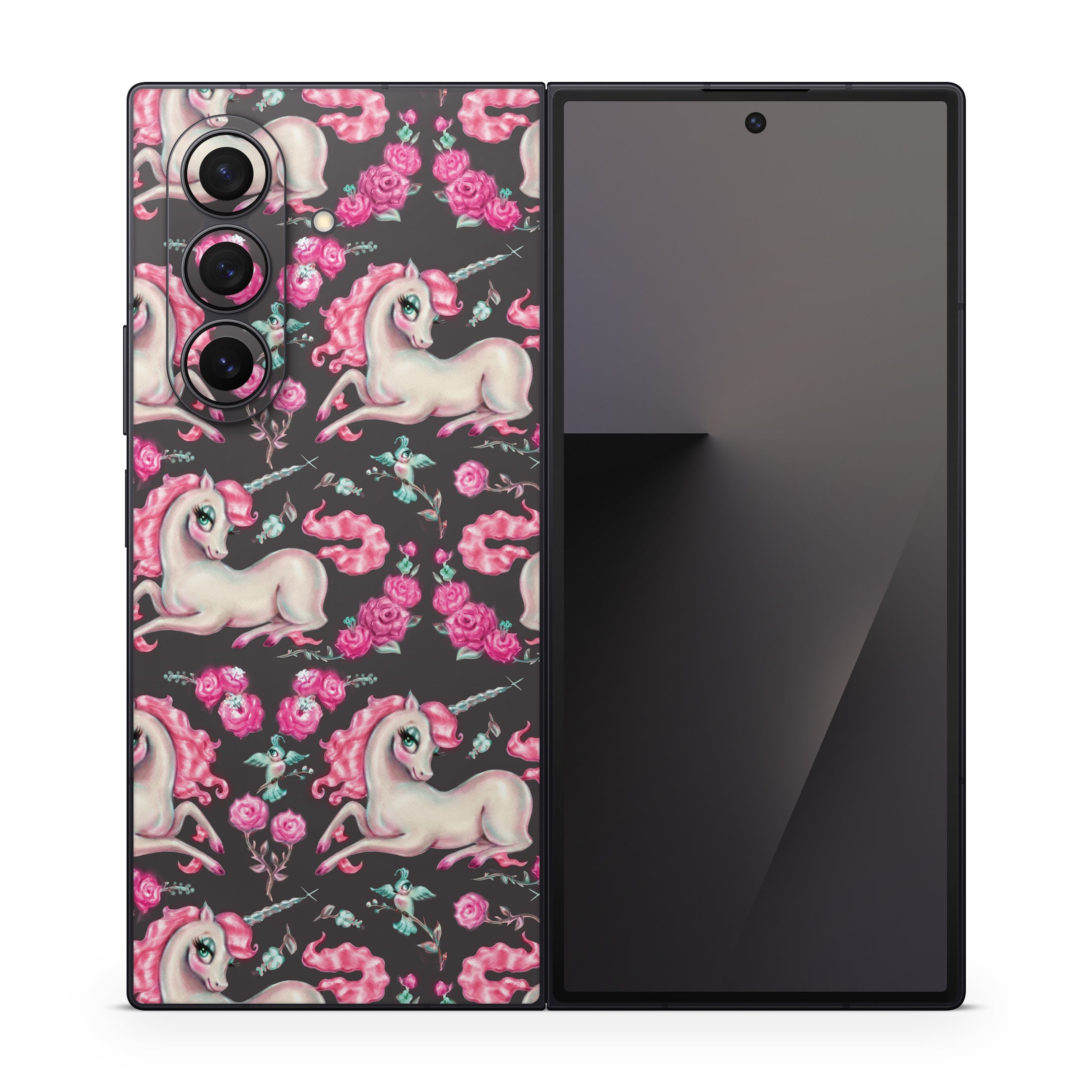 Unicorns and Roses - Samsung Galaxy Z Fold7 Skin