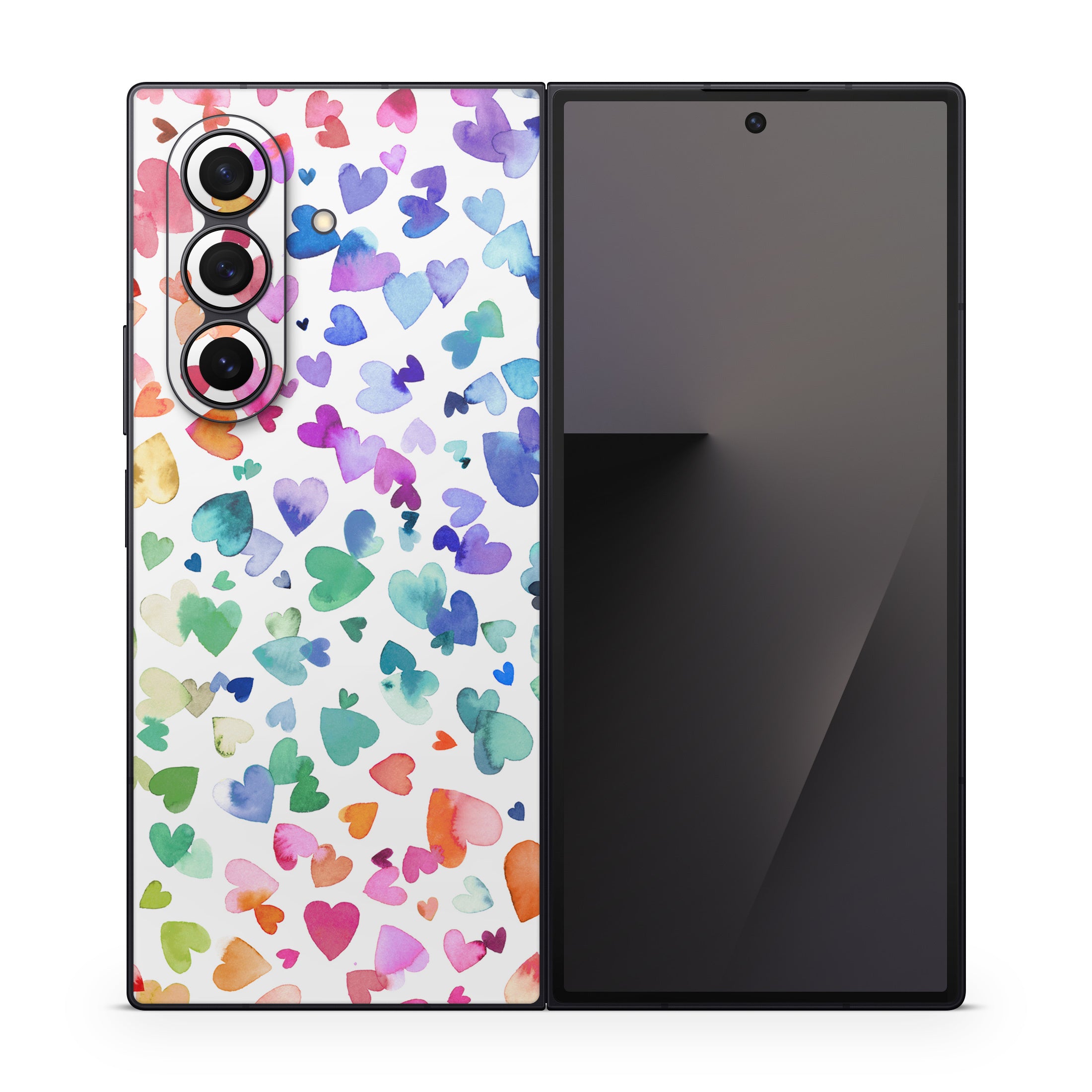 Valentines Love Hearts - Samsung Galaxy Z Fold7 Skin