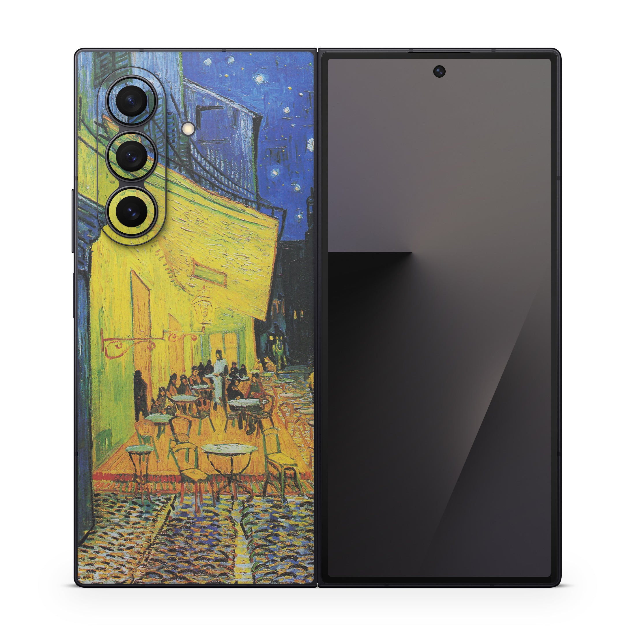 Cafe Terrace At Night - Samsung Galaxy Z Fold7 Skin