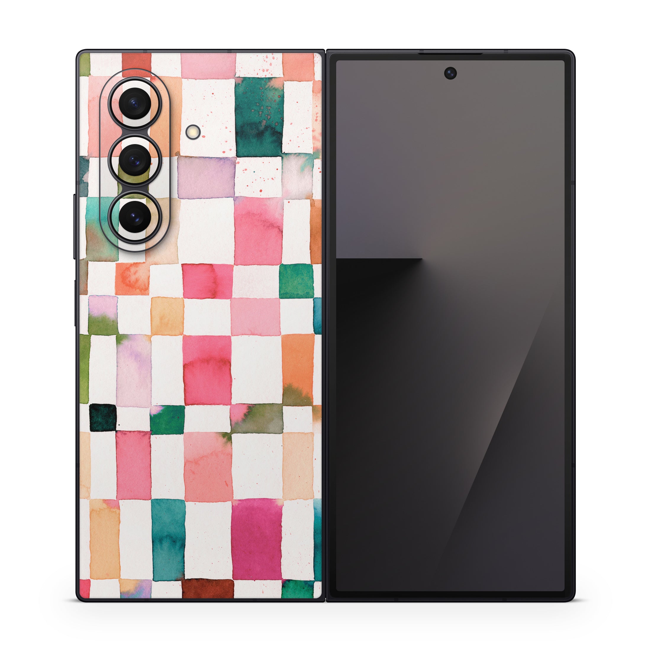 Watercolor Squares - Samsung Galaxy Z Fold7 Skin