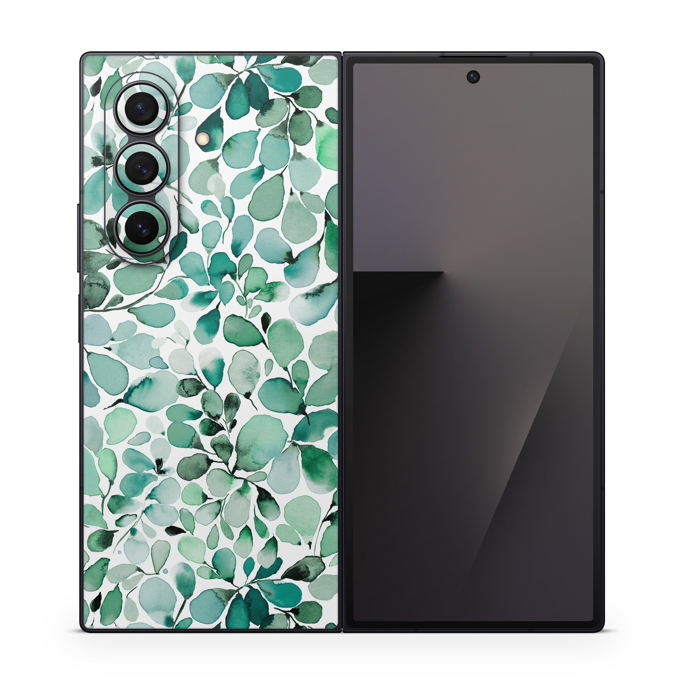 Watercolor Eucalyptus Leaves - Samsung Galaxy Z Fold7 Skin