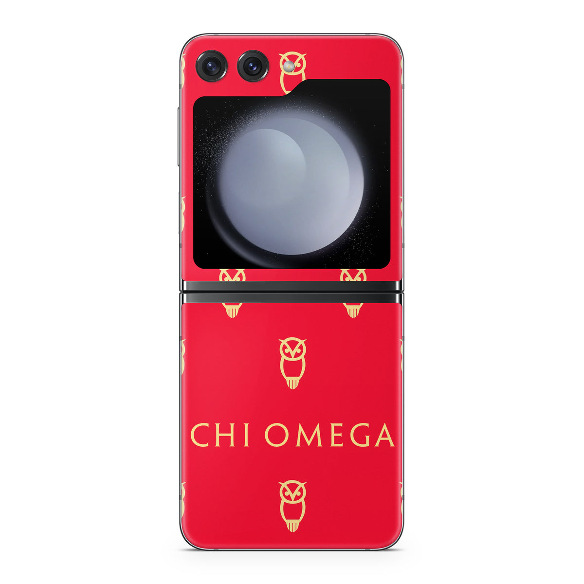 Chi Omega Owl Pattern - Samsung Galaxy Z Flip5 Skin