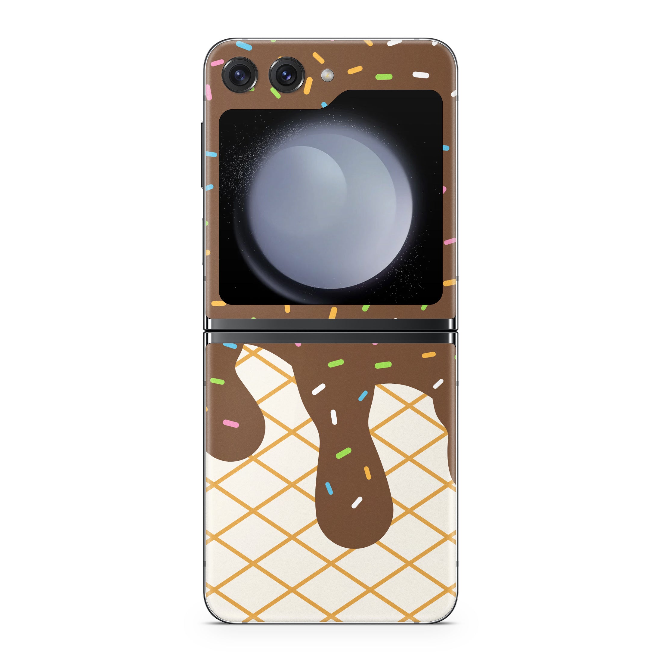 Chocolate Ice Cream Drip - Samsung Galaxy Z Flip5 Skin