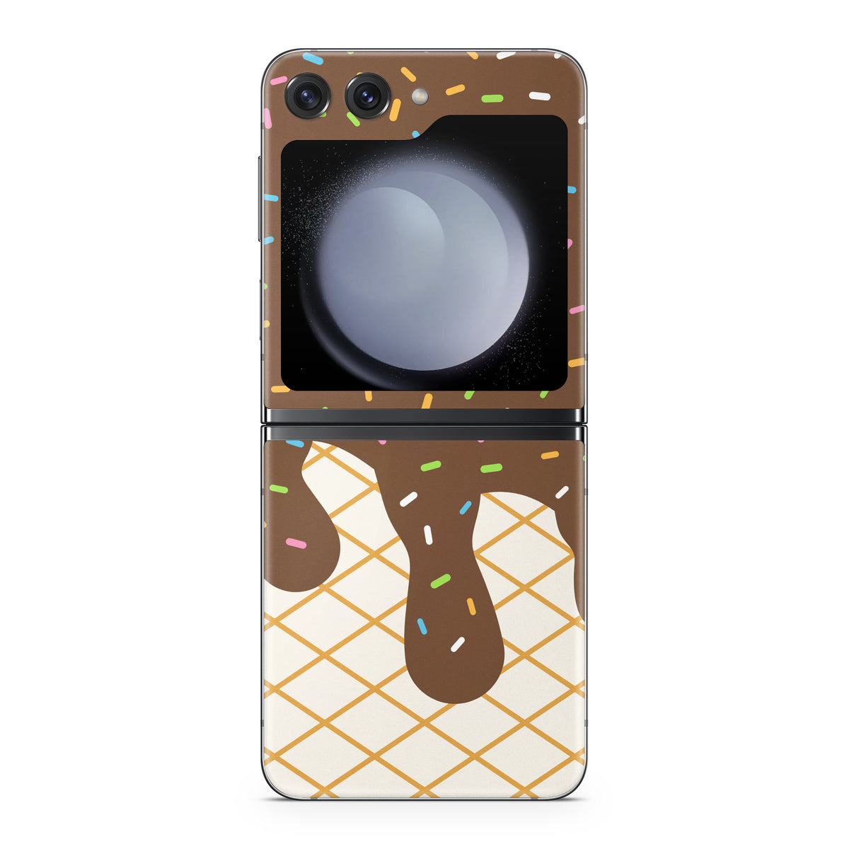 Chocolate Ice Cream Drip - Samsung Galaxy Z Flip5 Skin