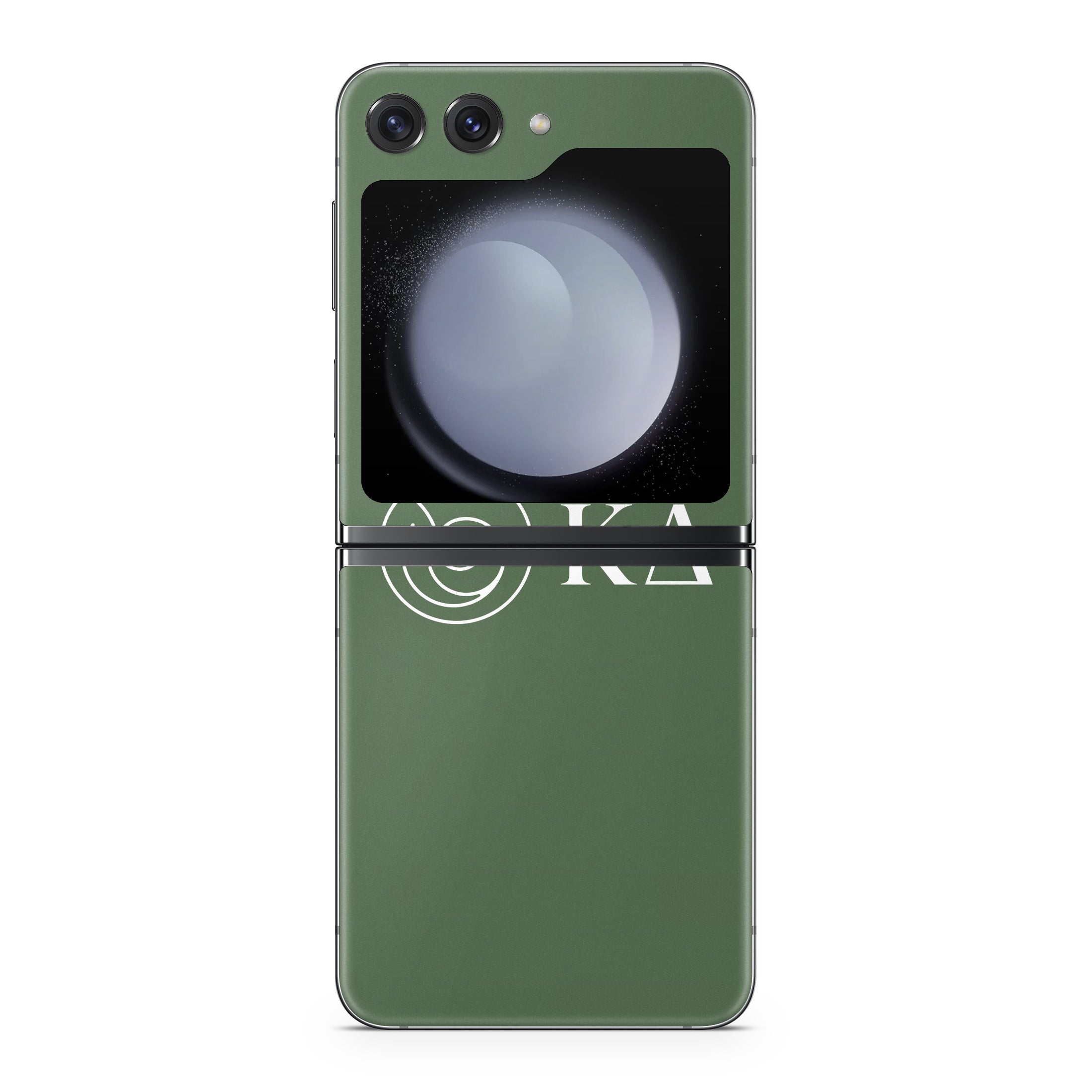 Kappa Delta Greek Letters Dark Olive - Samsung Galaxy Z Flip5 Skin