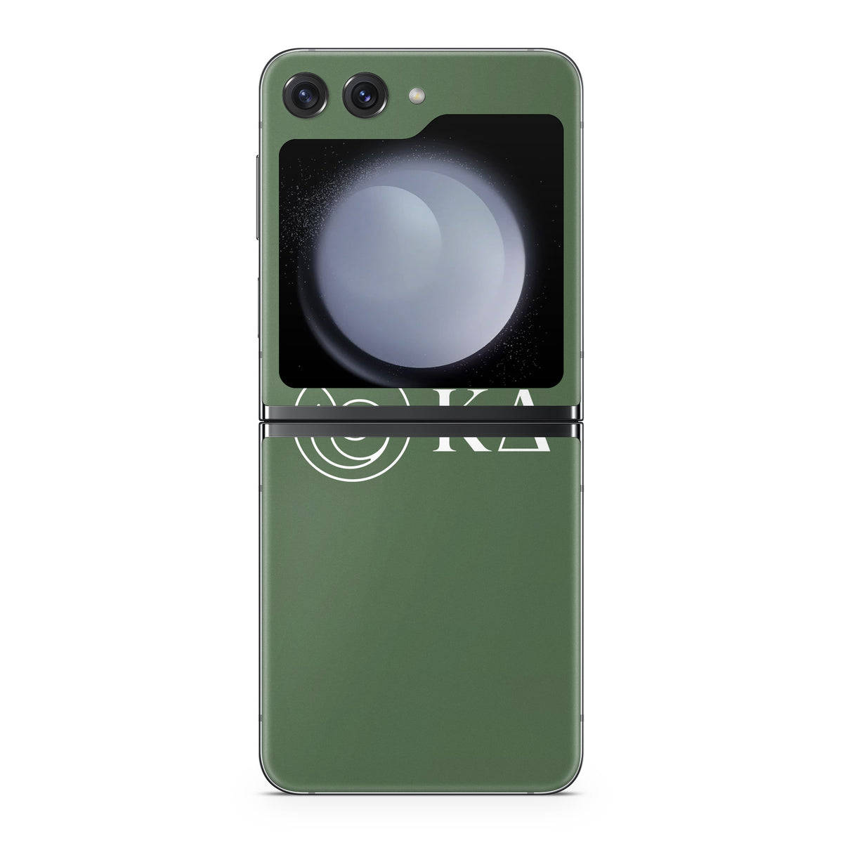 Kappa Delta Greek Letters Dark Olive - Samsung Galaxy Z Flip5 Skin
