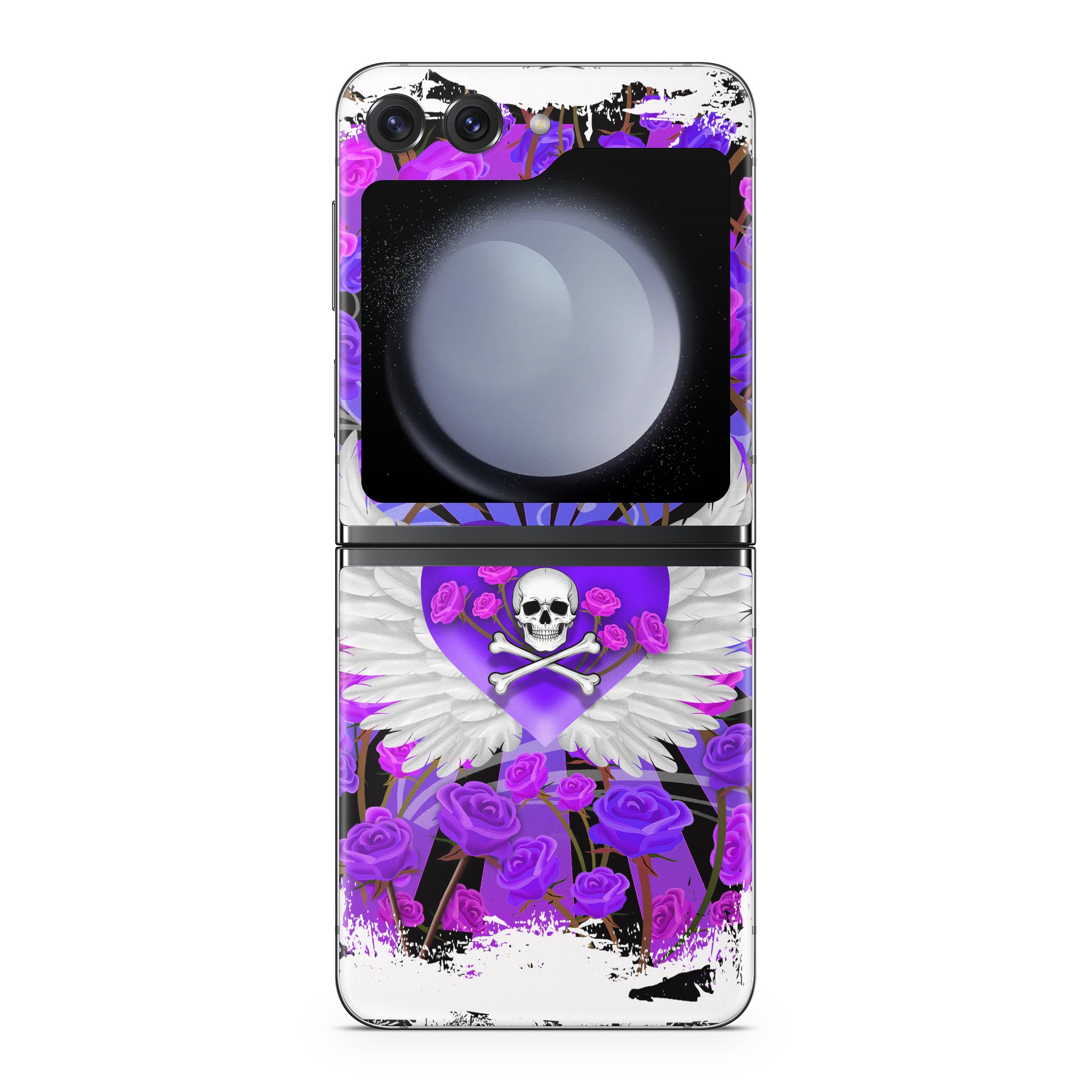 Skull and Roses - Samsung Galaxy Z Flip5 Skin