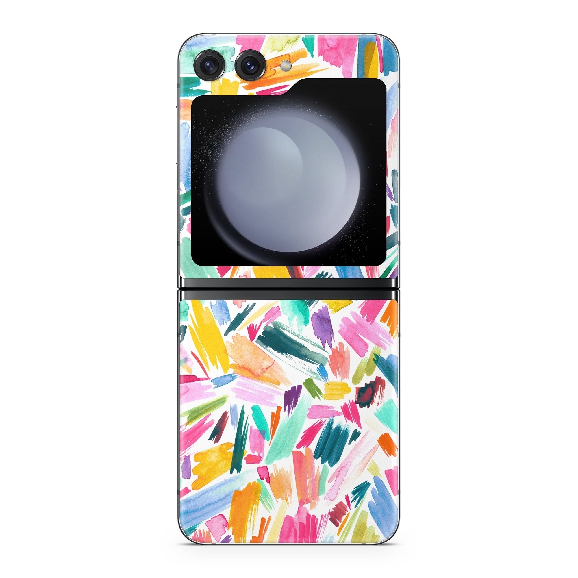 Watercolor Colorful Brushstrokes - Samsung Galaxy Z Flip5 Skin