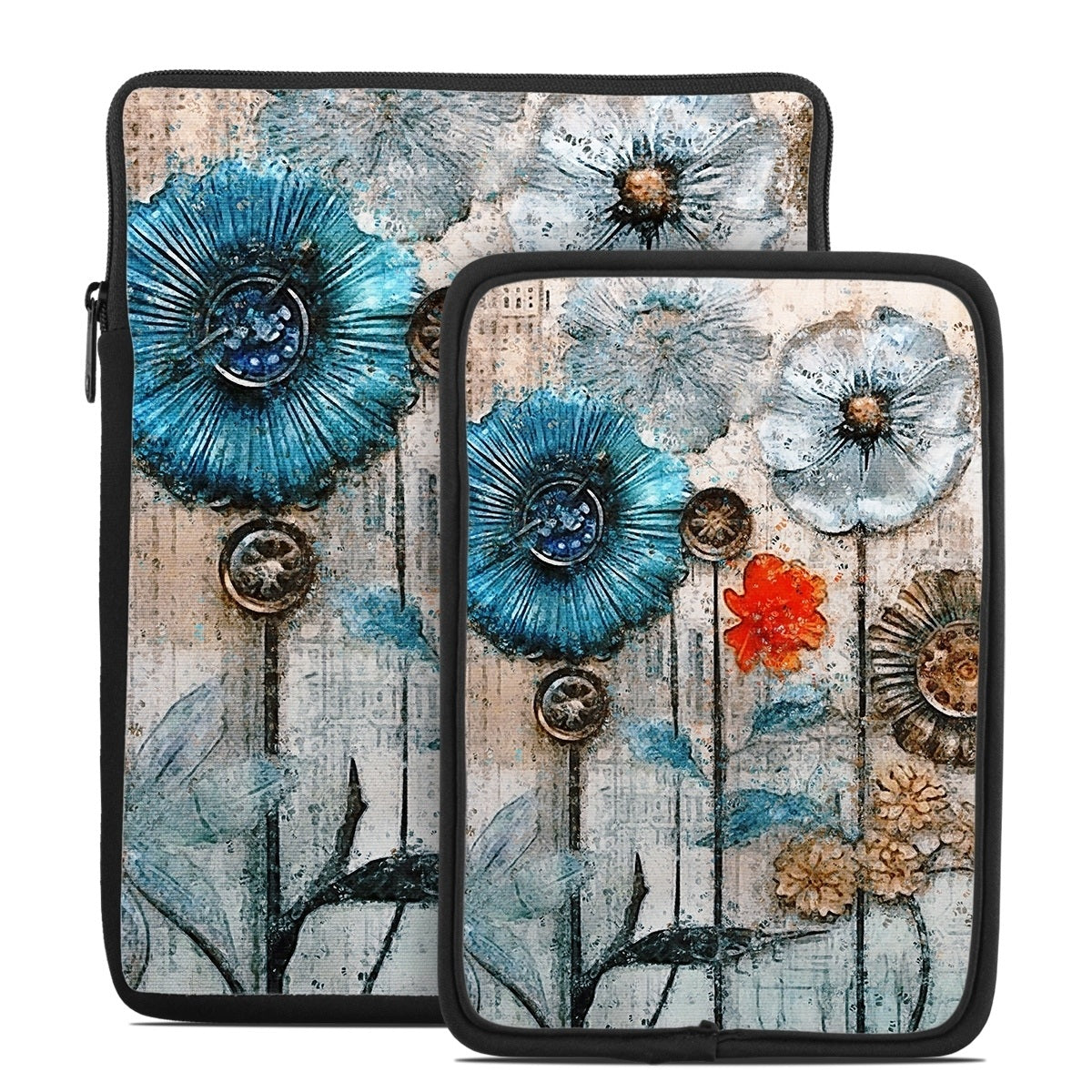 Steampunk Flowers - Tablet Sleeve