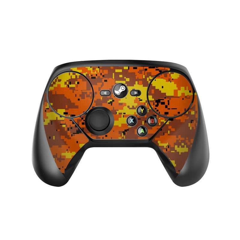 Digital Orange Camo - Valve Steam Controller Skin