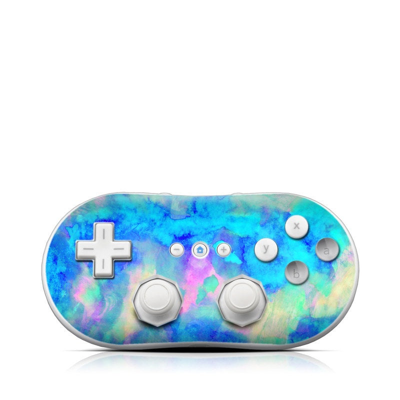 Electrify Ice Blue - Nintendo Wii Classic Controller Skin