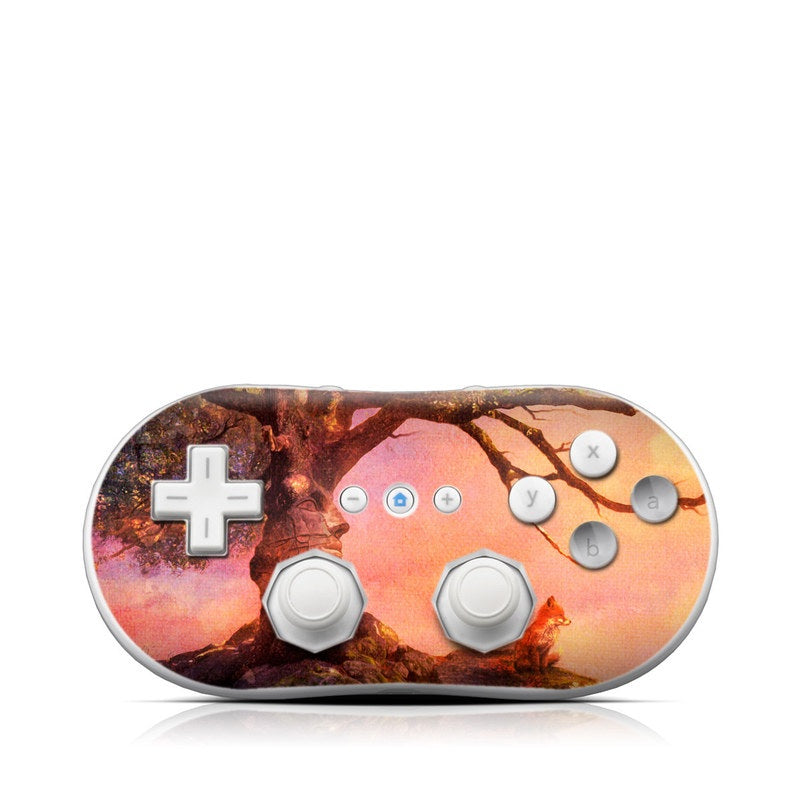 Fox Sunset - Nintendo Wii Classic Controller Skin