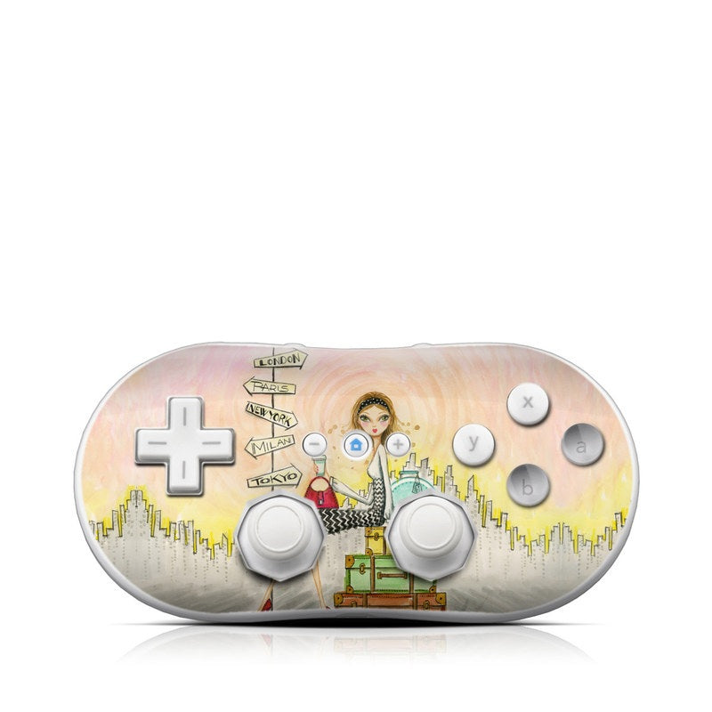 The Jet Setter - Nintendo Wii Classic Controller Skin