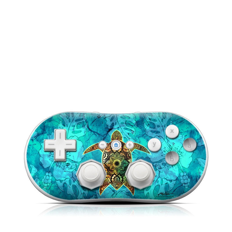 Sacred Honu - Nintendo Wii Classic Controller Skin