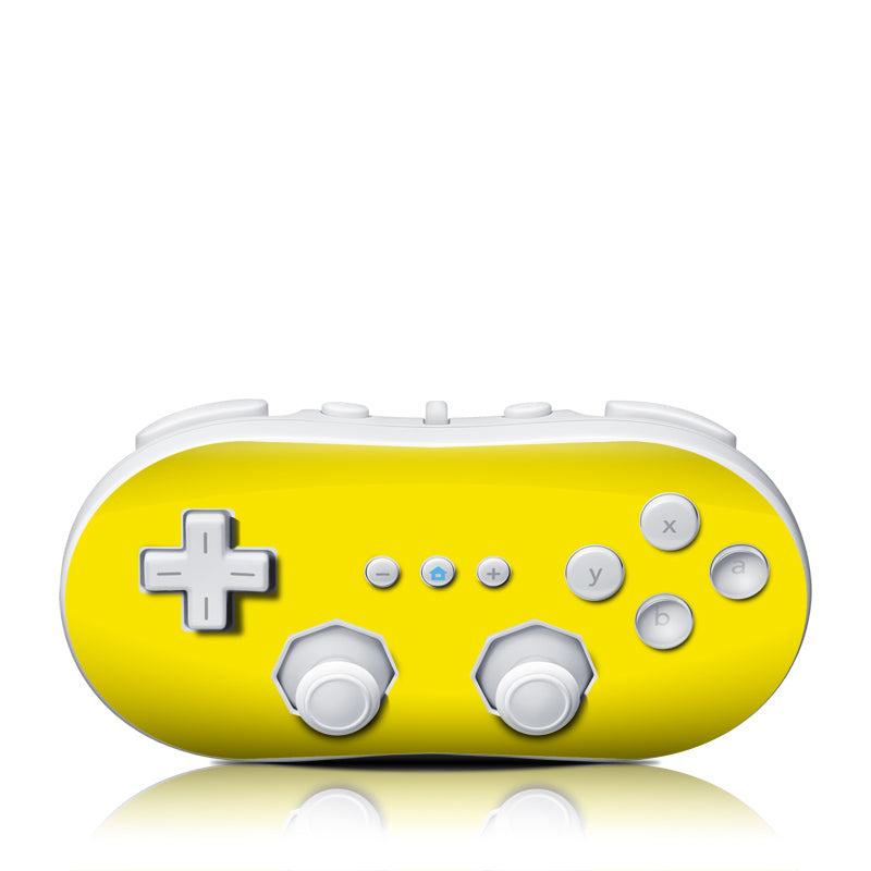Solid State Yellow - Nintendo Wii Classic Controller Skin